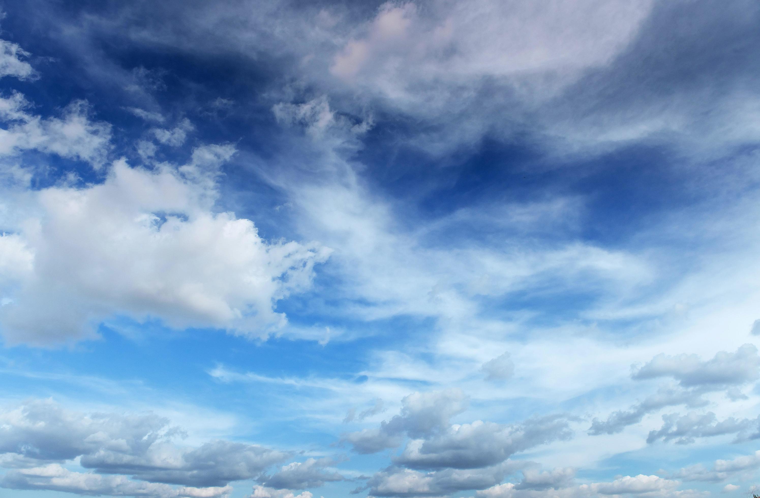 White clouds and blue. Beauty world. Stock Free