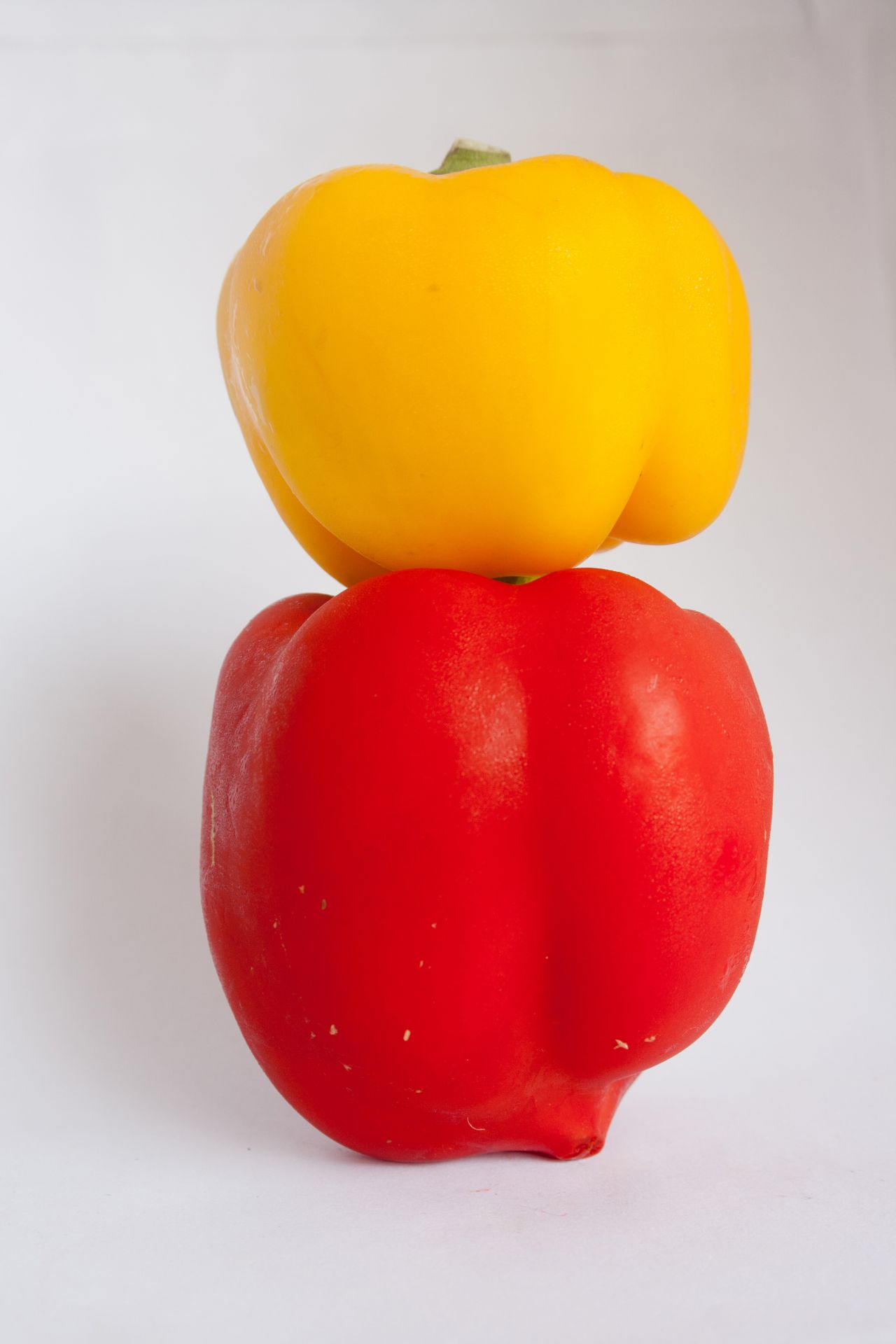 Bell Pepper Yellow Red Stock Free