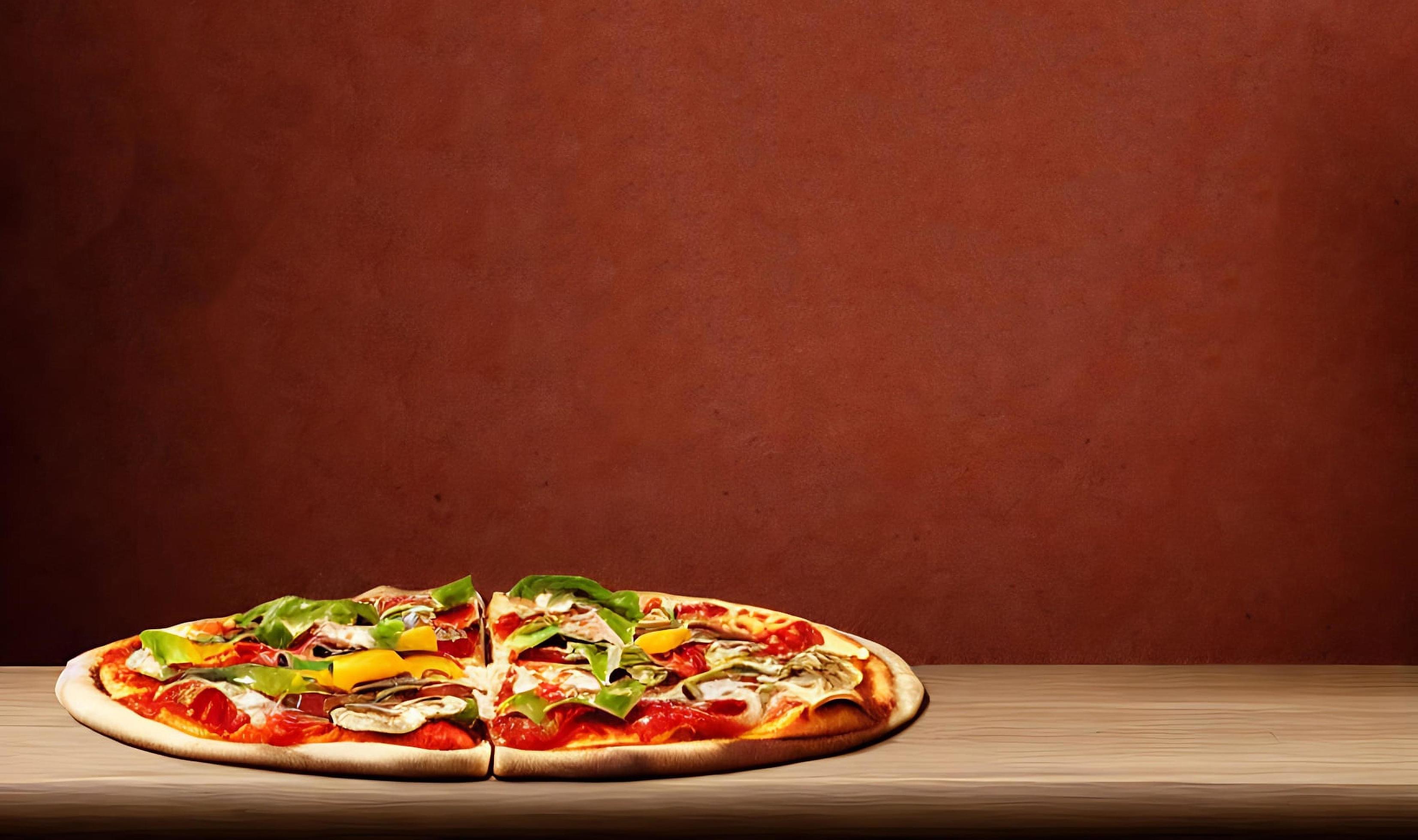 Pizza. Traditional Italian cuisine fast food. Stock Free