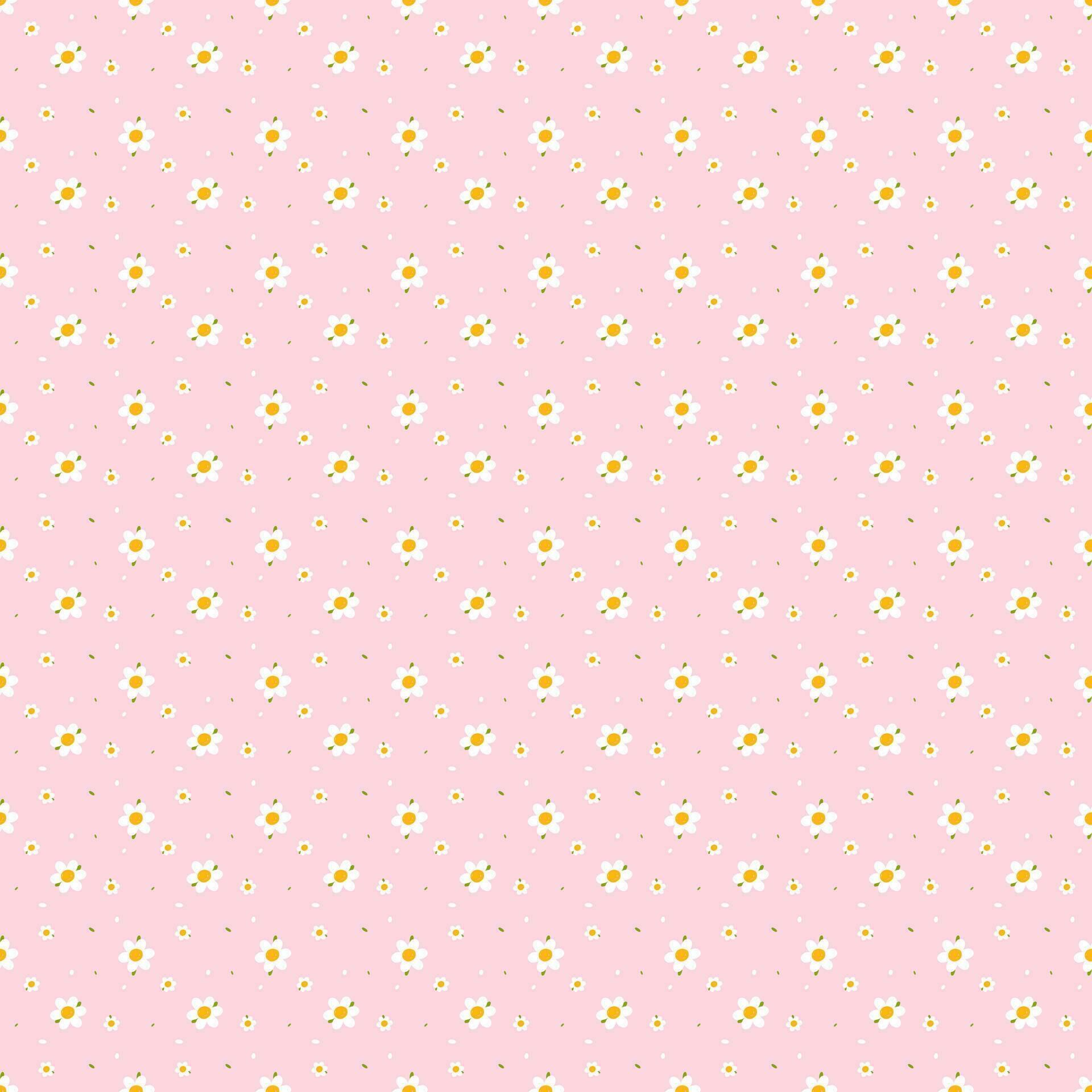 Seamless pattern with small cute flowers on a pink background, Digital background vector and illustration Stock Free and Free SVG