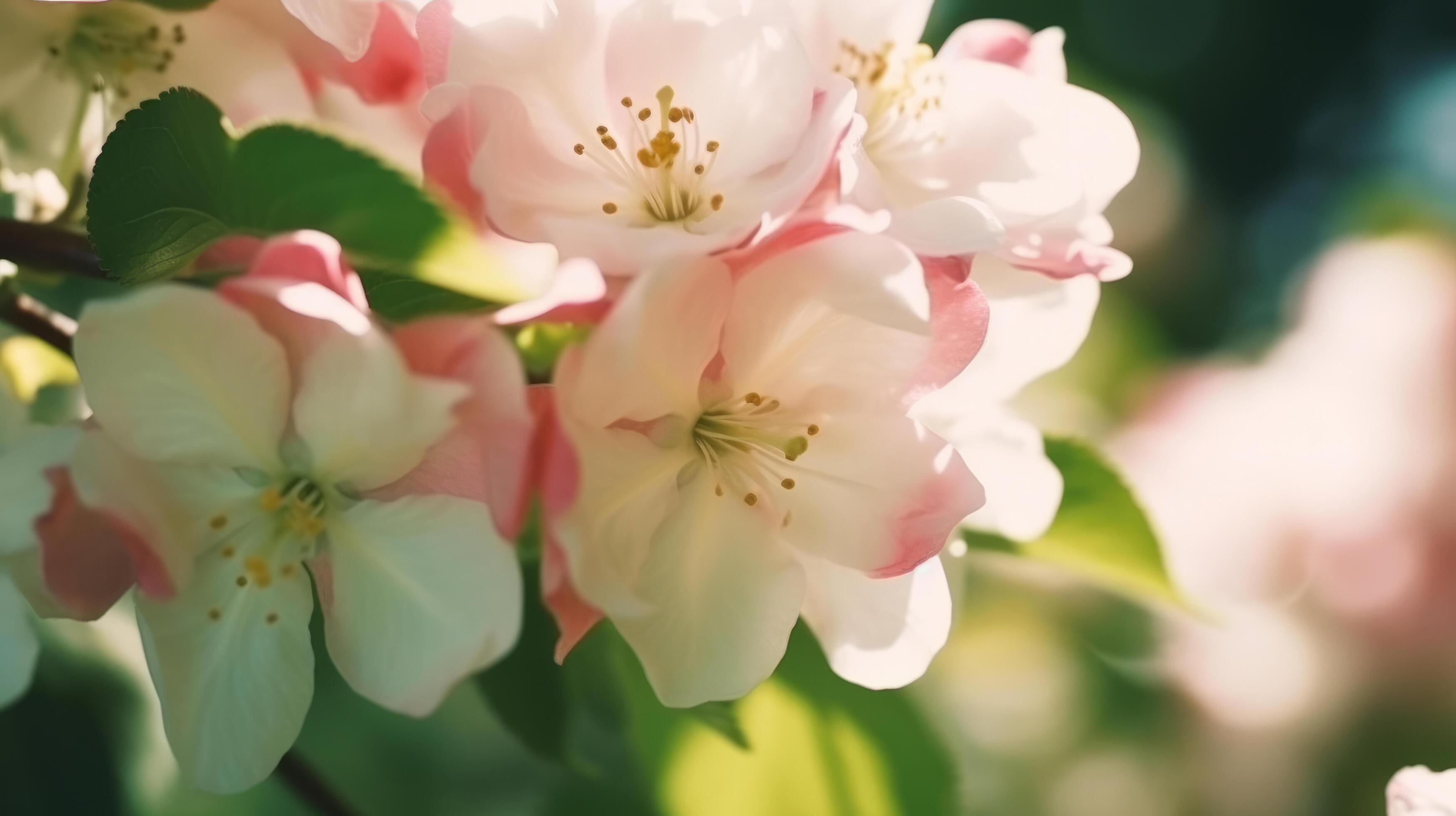 Apple flowers in spring. Illustration Stock Free