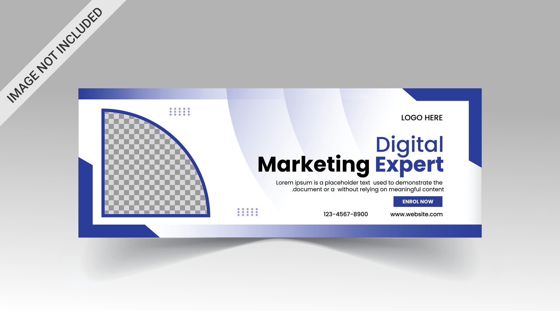 Marketing Social media cover banner, social media post, web banner, template Free Vector