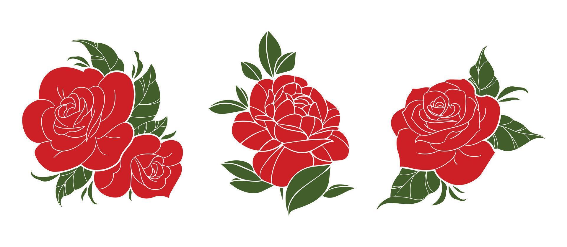 Flower. rose clipart cartoon Stock Free