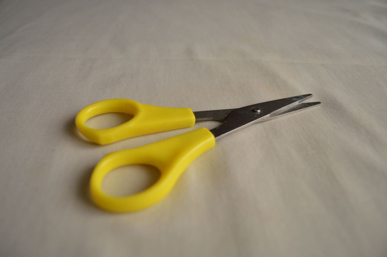 Yellow Scissors Stock Free