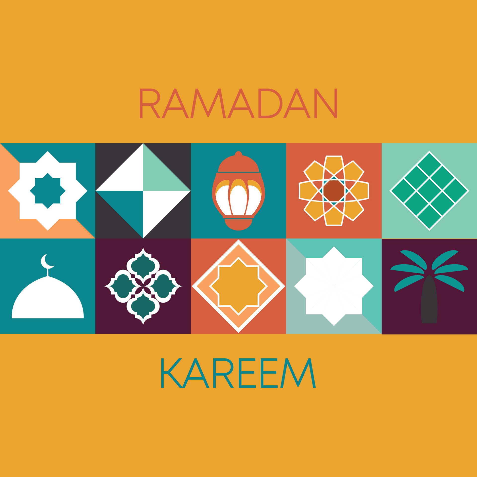 Ramadan Kareem,Islamic greeting card template with ramadan for wallpaper design,poster, media banner. Free Vector