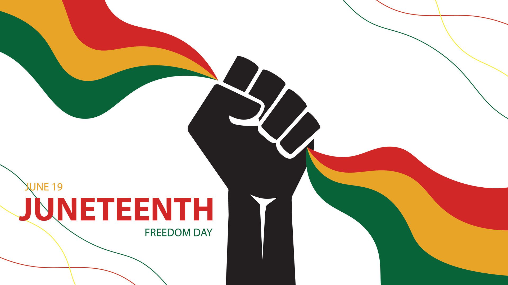 Juneteenth Background design,Juneteenth Freedom Day Abstract Background, Banner, Poster, Greeting Card. Free Vector