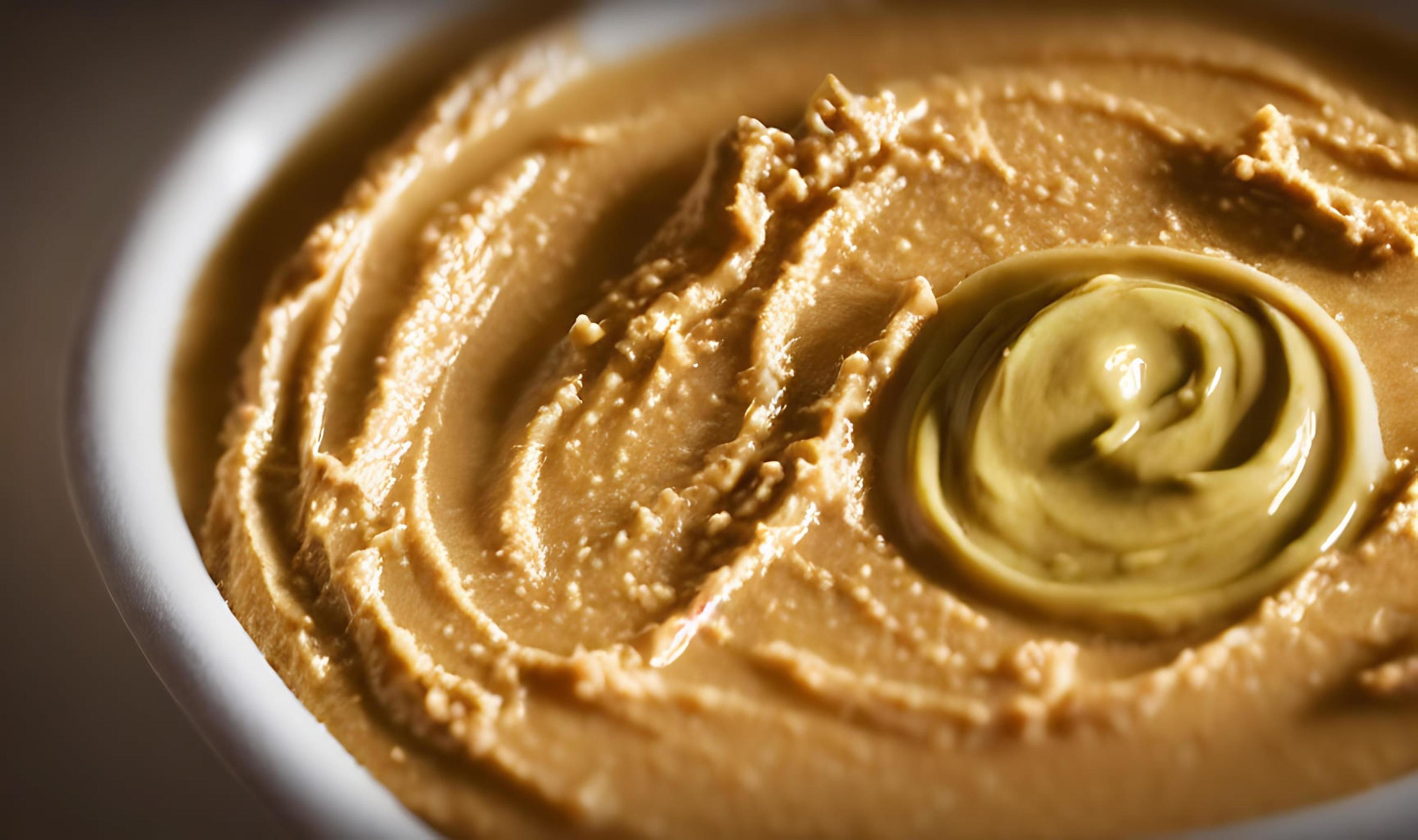 Healthy food. Traditional freshly made organic hummus. Stock Free