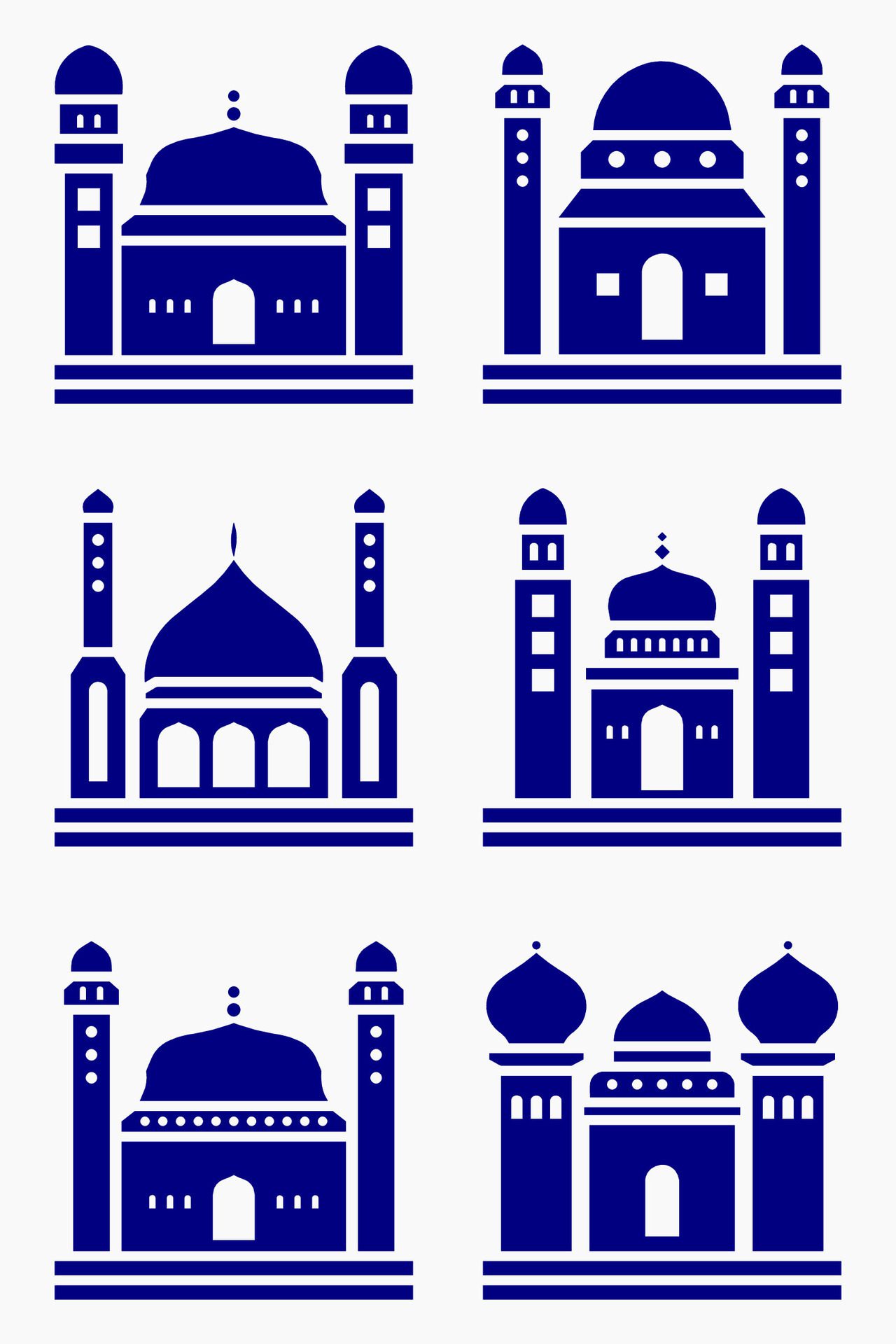 Mosque muslim pattern for decoration, background, panel, and cnc cutting Free Vector