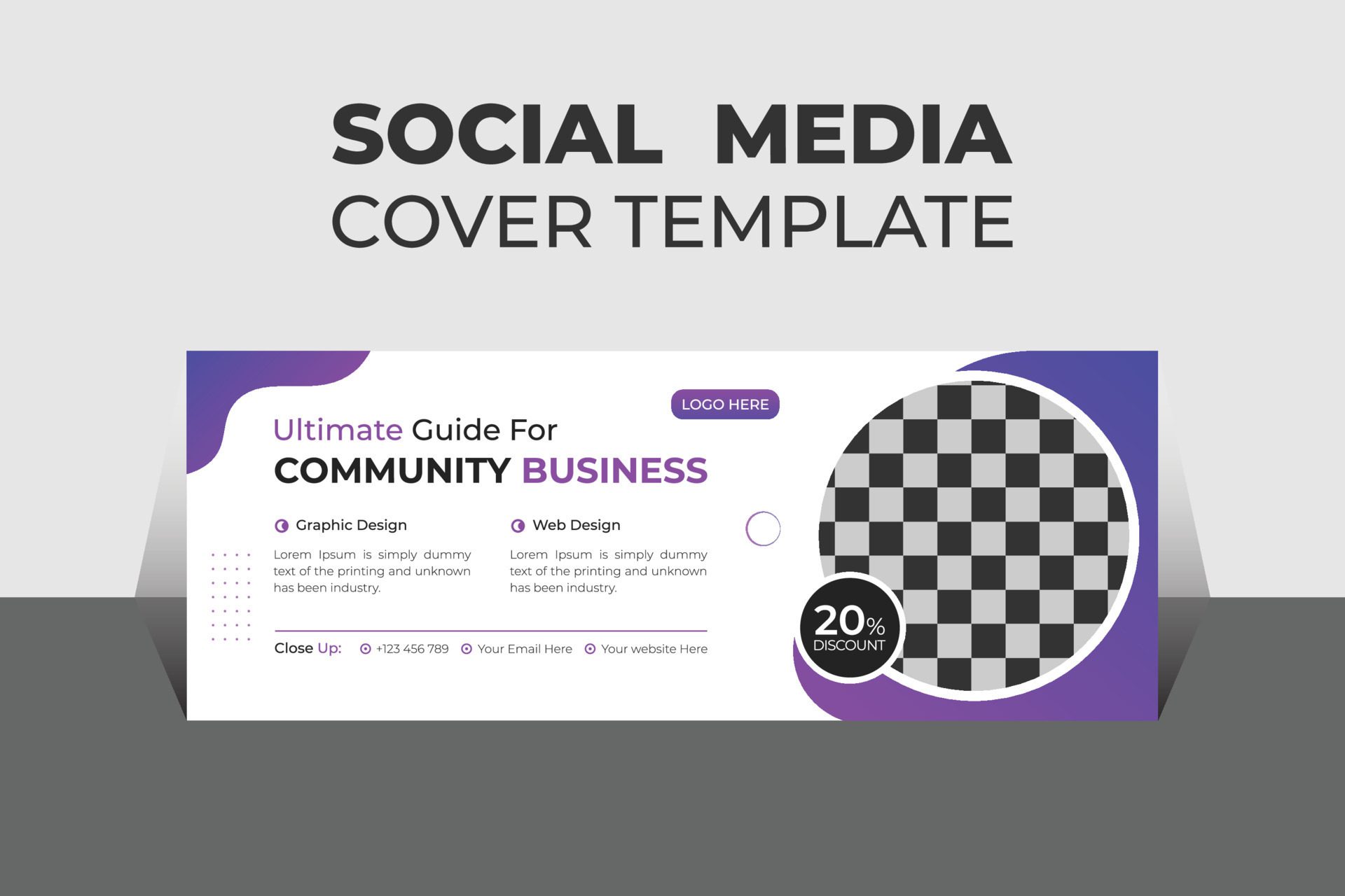 Creative Corporate Business Social Media Cover Design Template, Banner Template and Web Banner Template Design. Free Vector