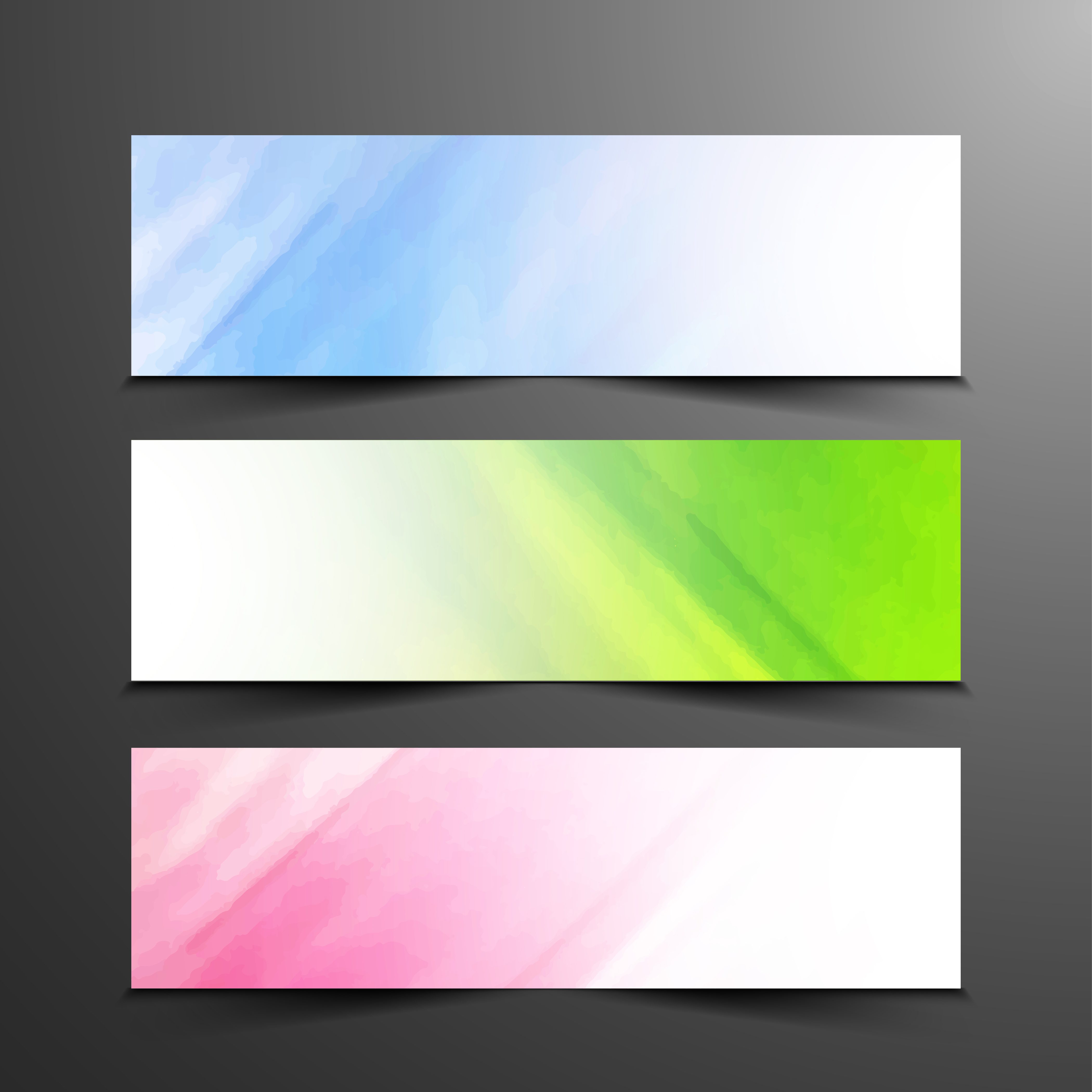 Abstract modern banners set Free Vector