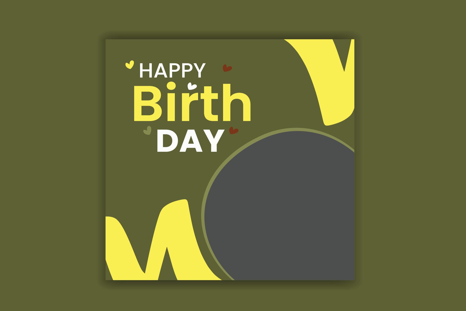 Birthday social media post, birthday banner design Free Vector