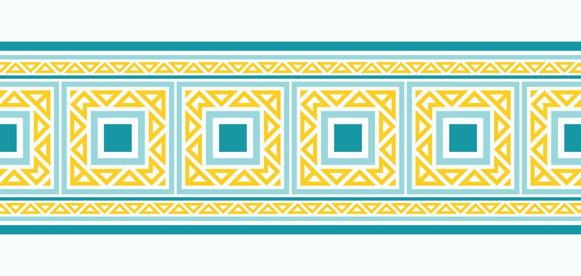 colorful pattern border pattern design Free Vector