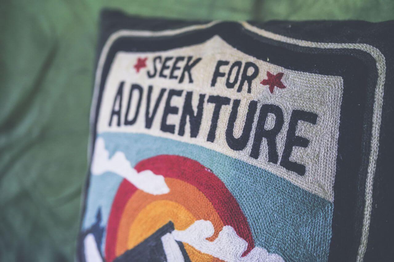 Seek for Adventure Pillow Stock Free