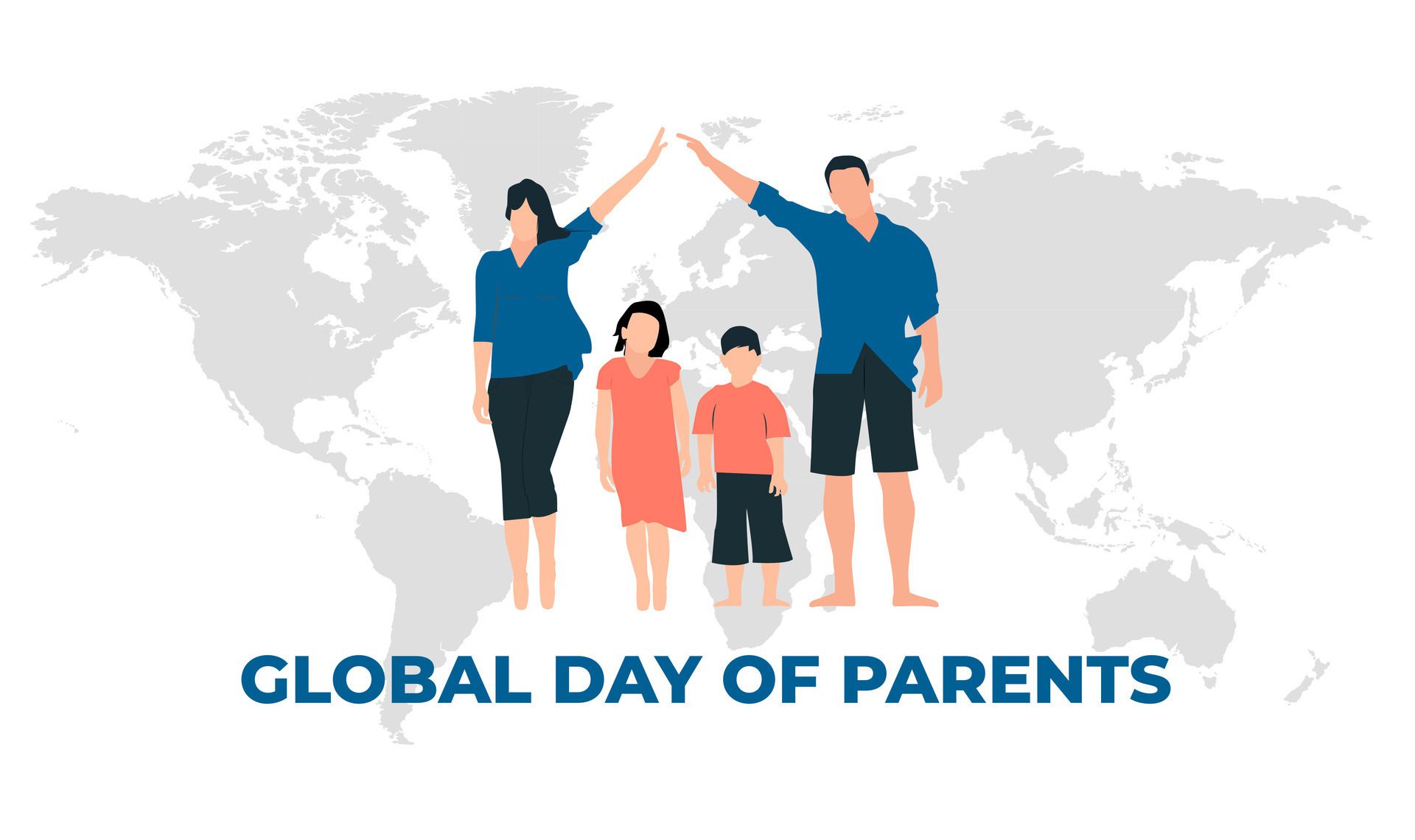 global day of parents, Suitable for Poster, Banners, campaign and greeting card Free Vector