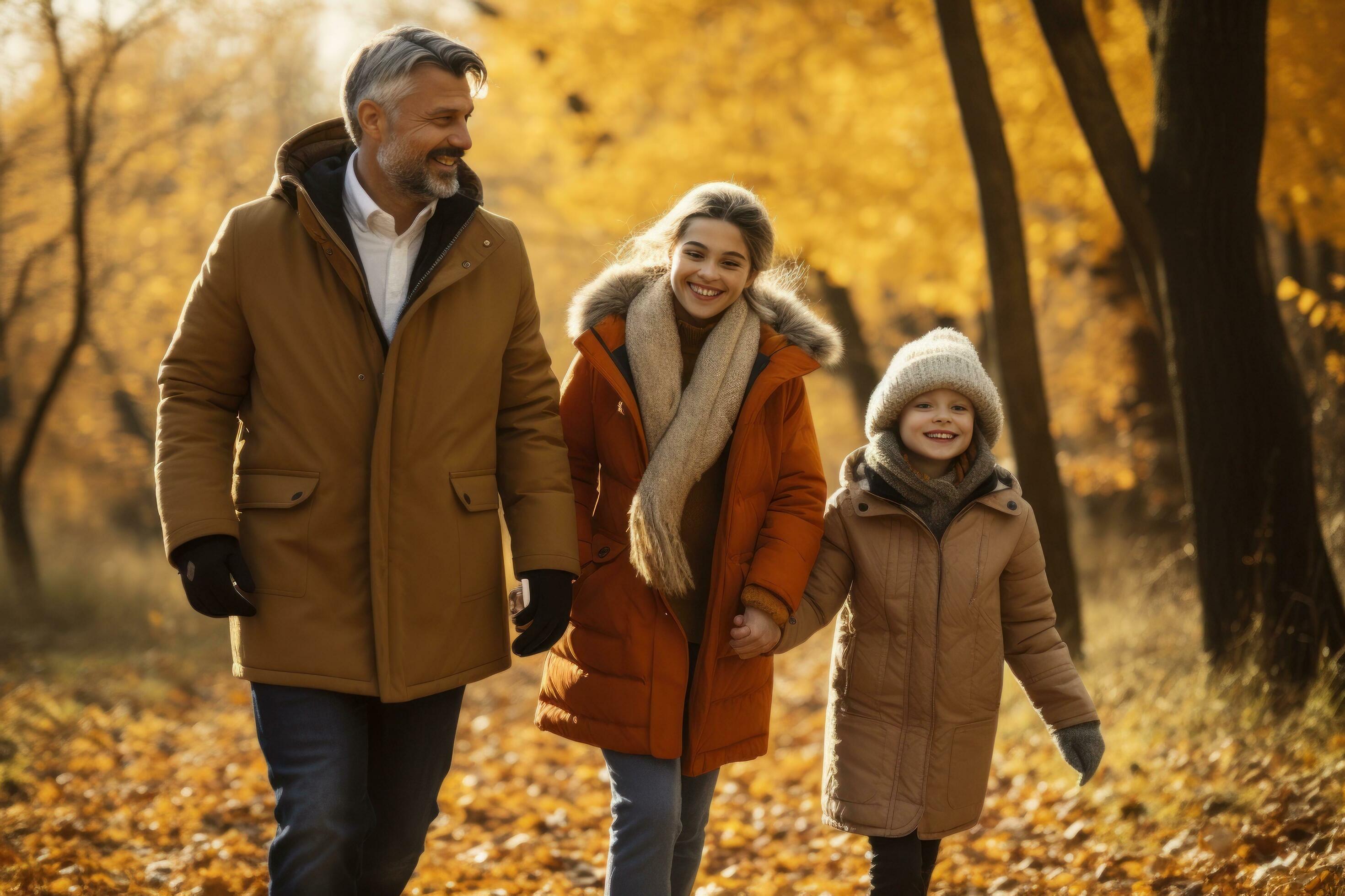 Happy family in the park Stock Free