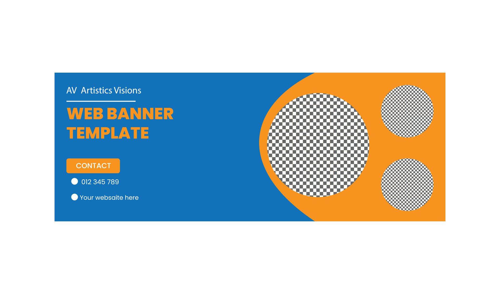 web banner design Free Vector