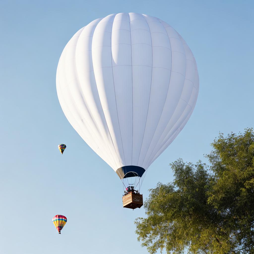 White big air-balloon by by @ai_generated