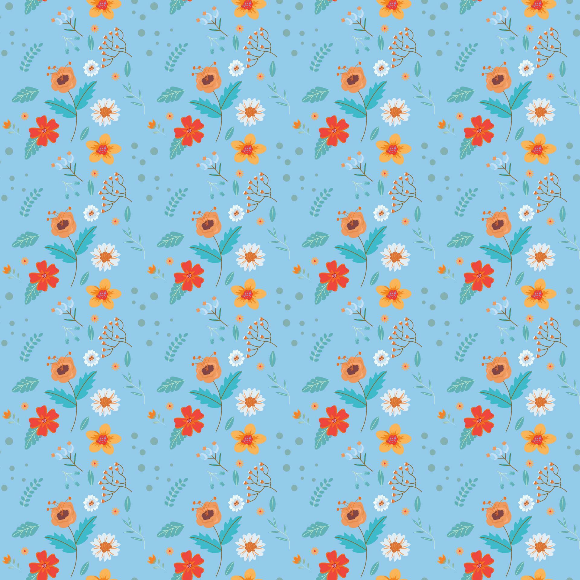 Abstract flower pattern background. Vector illustration. Stock Free