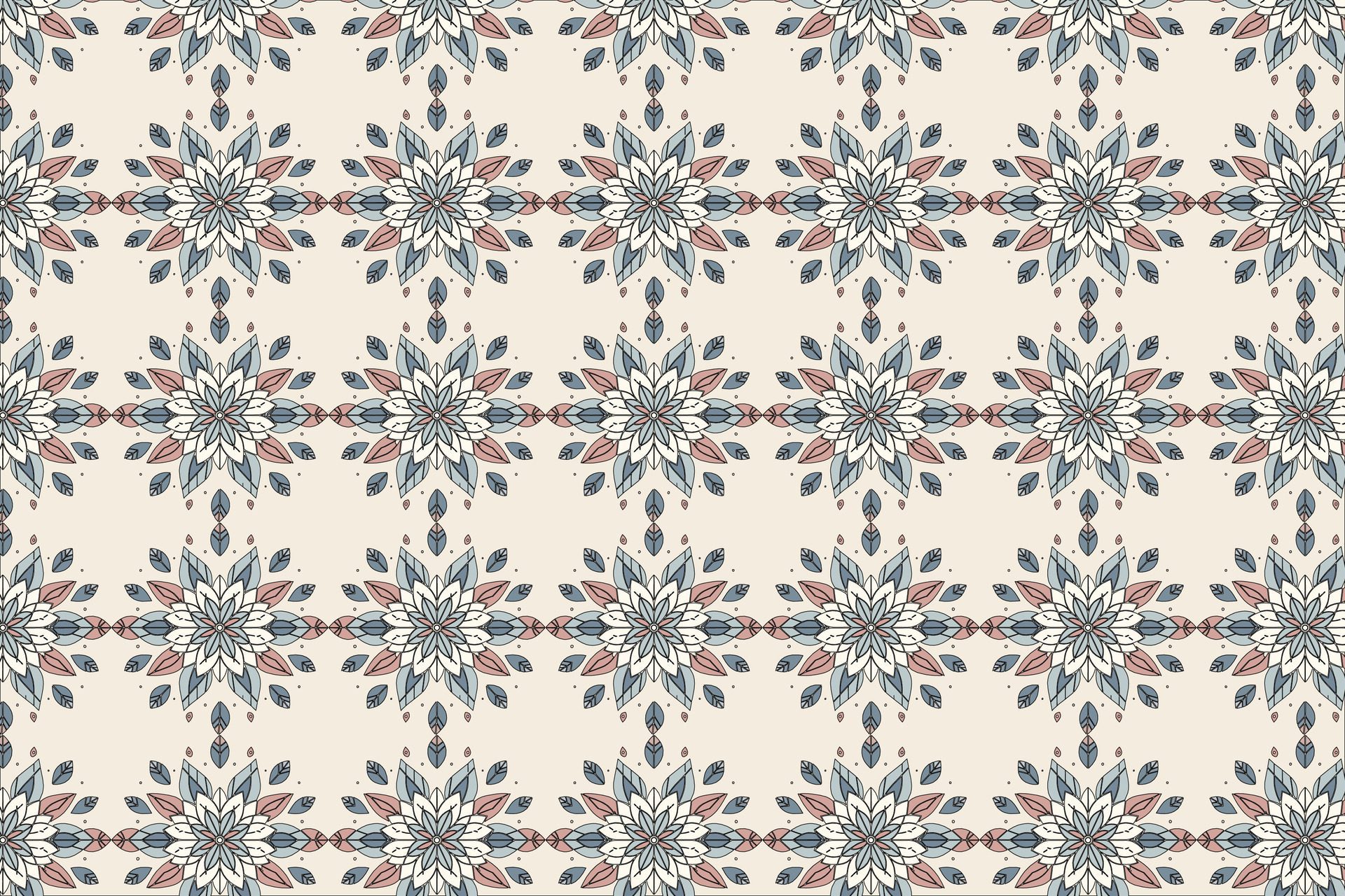 Seamless Floral Pattern Free Vector