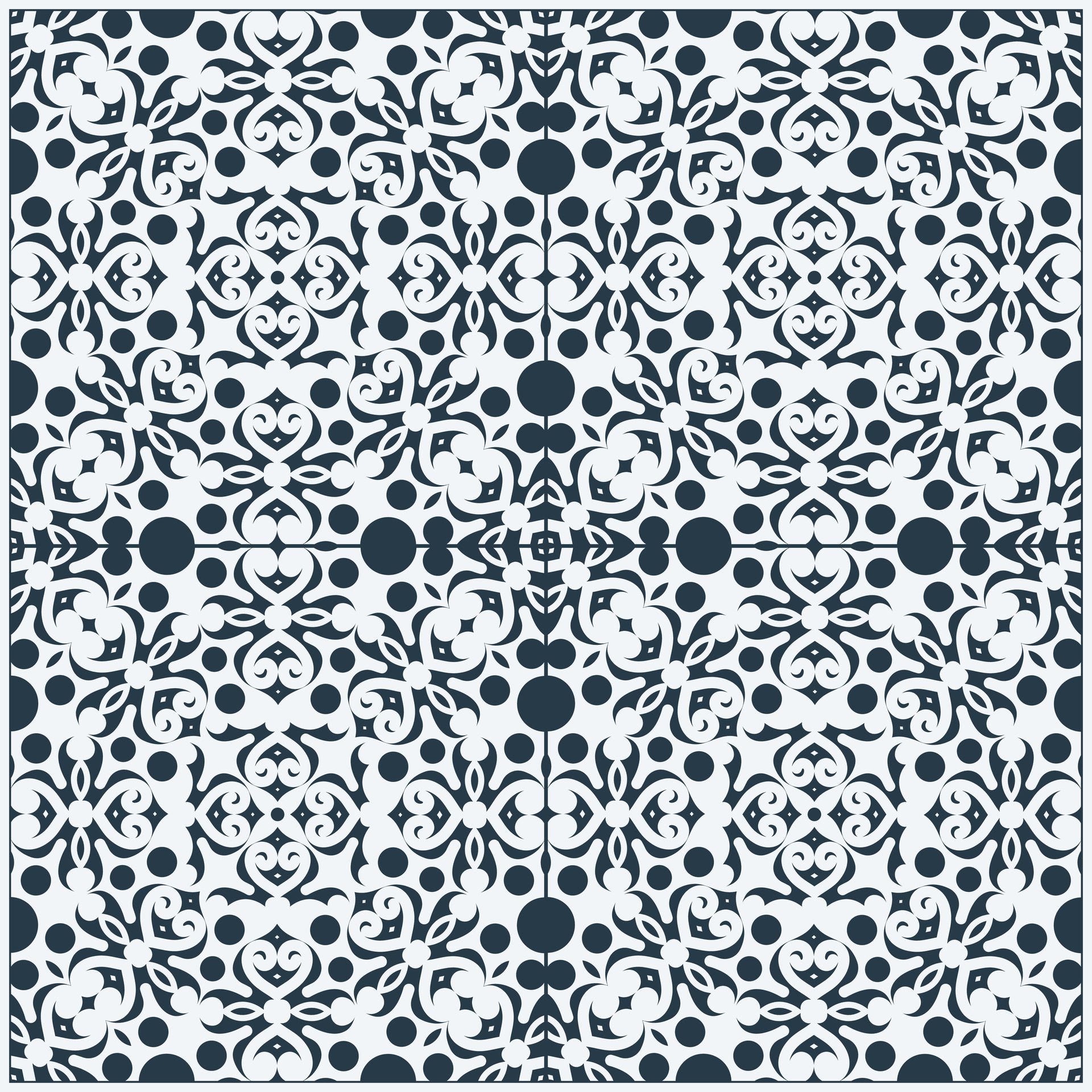 Flat mandala seamless pattern template Free Vector