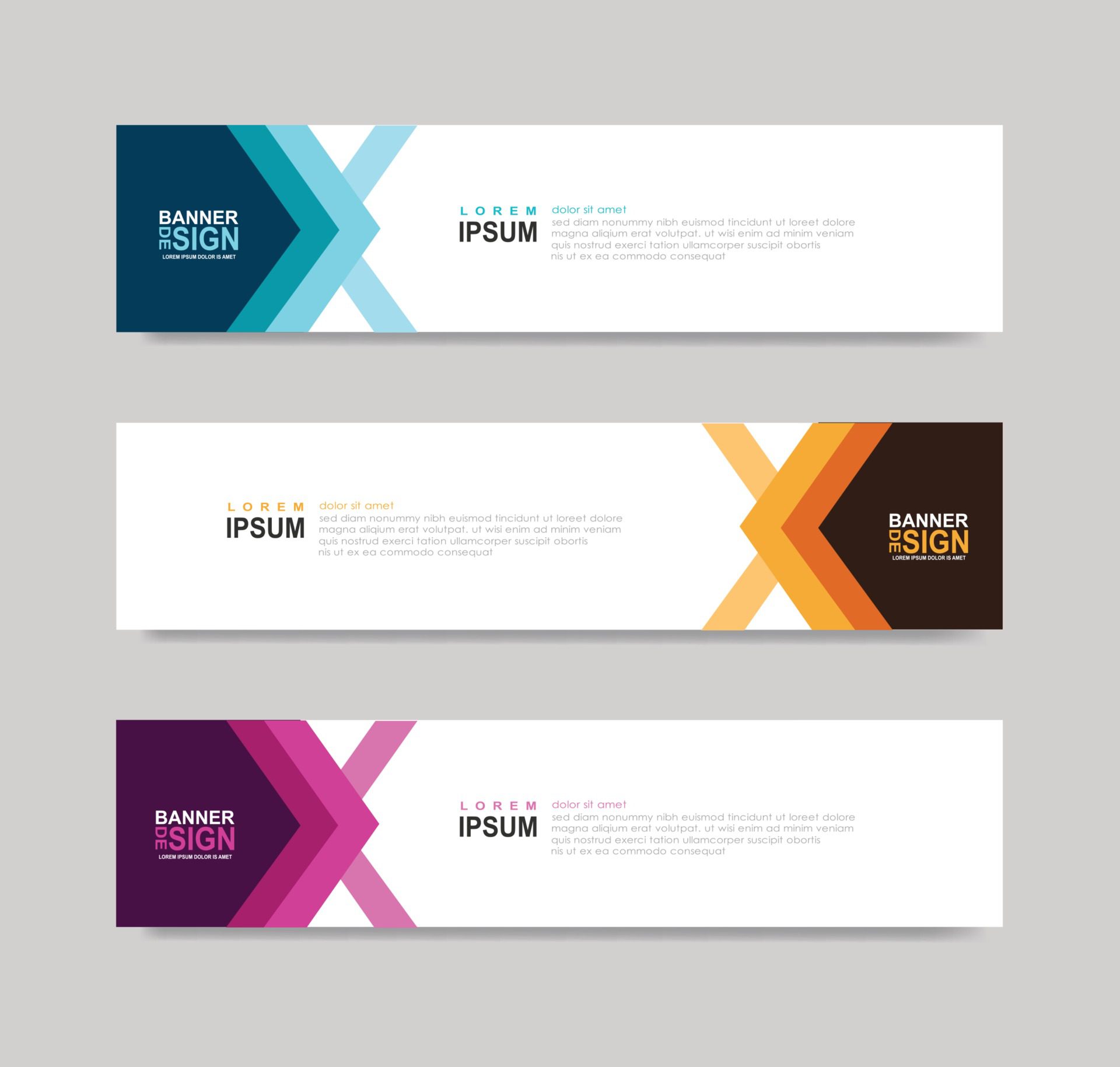 Vector Abstract Banner Design Web Template Free Vector