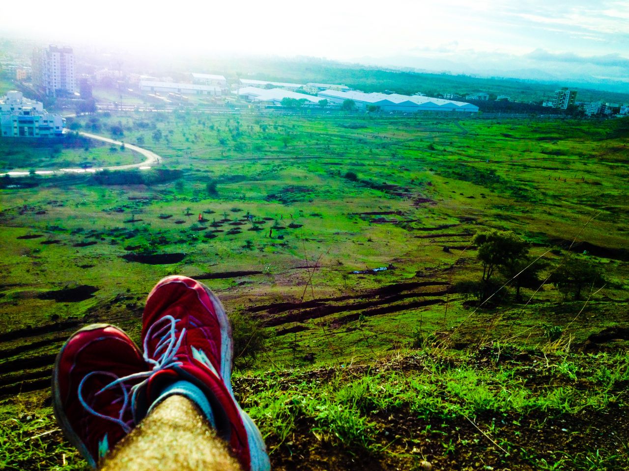 Resting on the hill side Stock Free