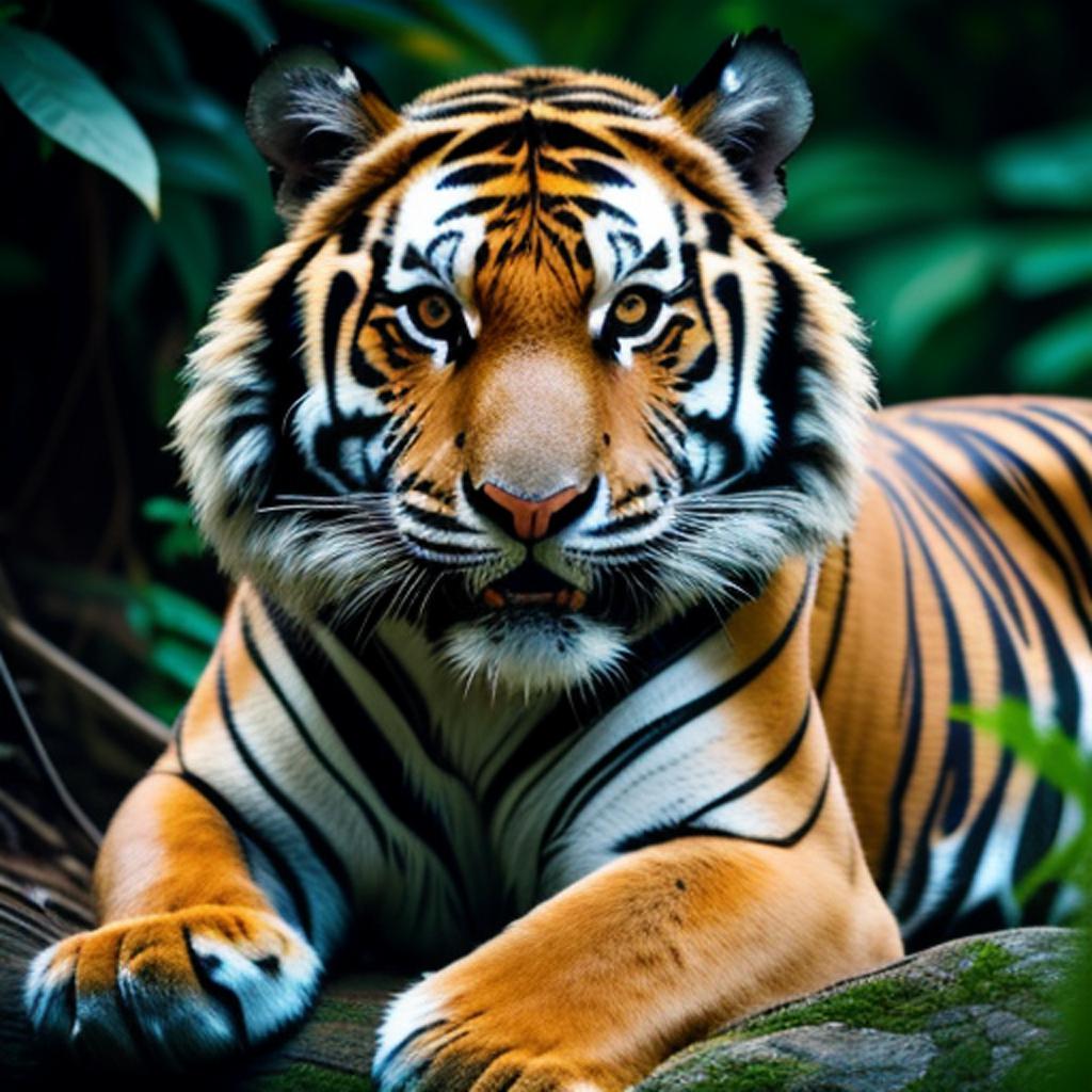 A tiger image in by @ai_generated