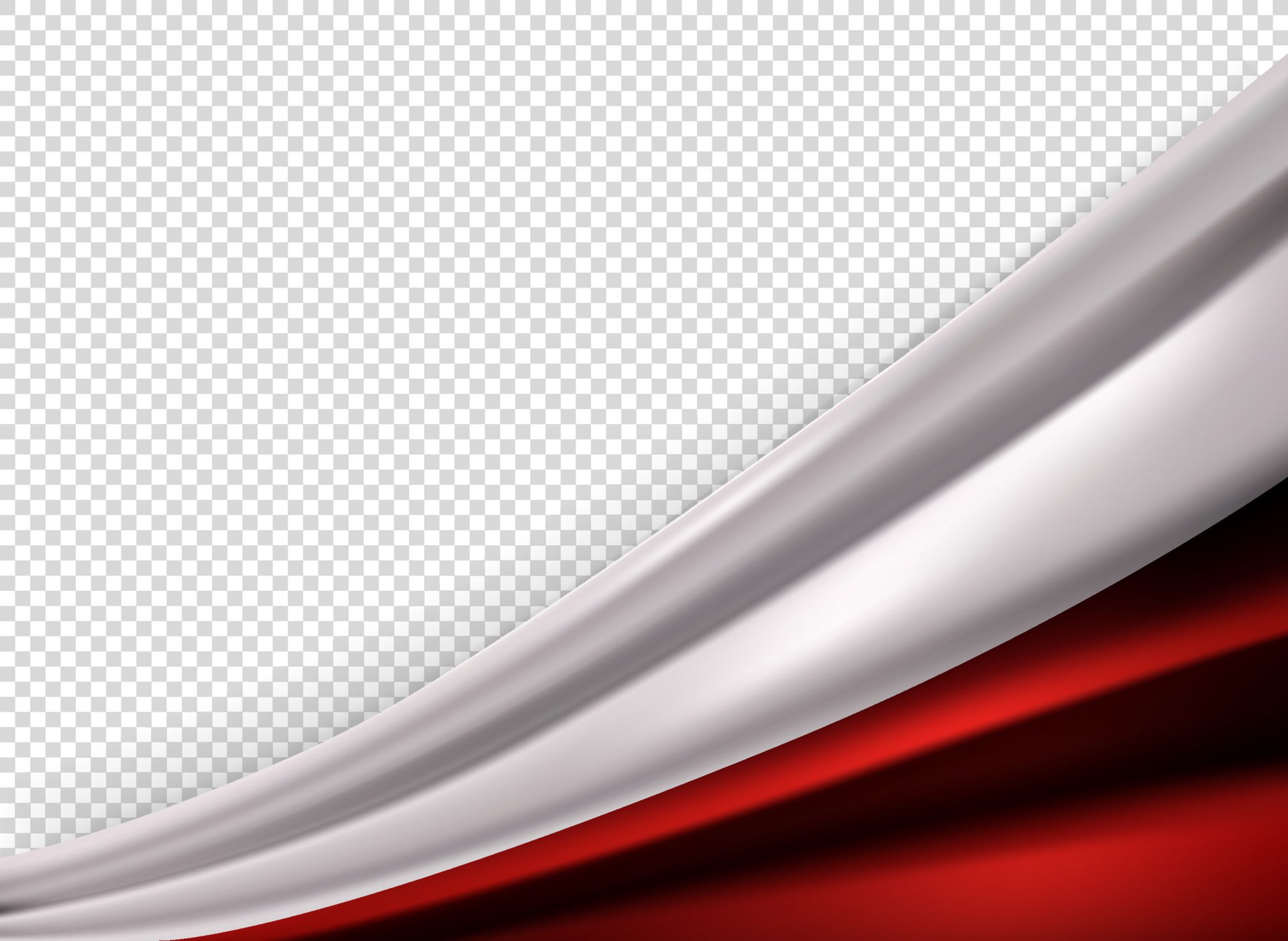 Flag of Poland. 3d vector banner with copy space Free Vector