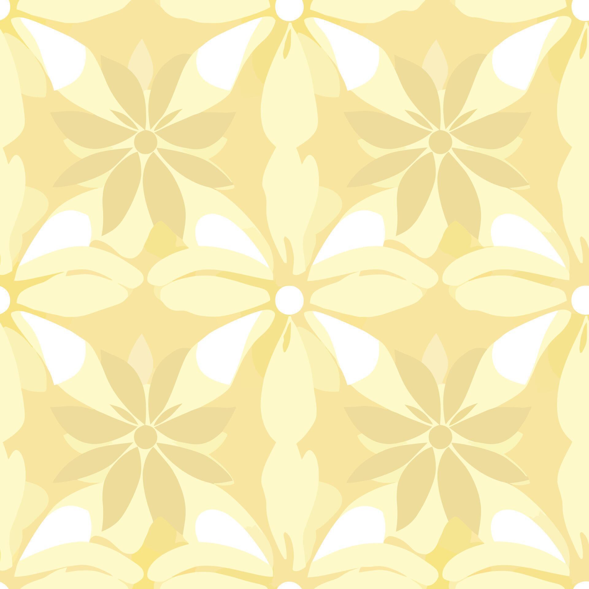 flower pattern in full bloom with a gold background Stock Free