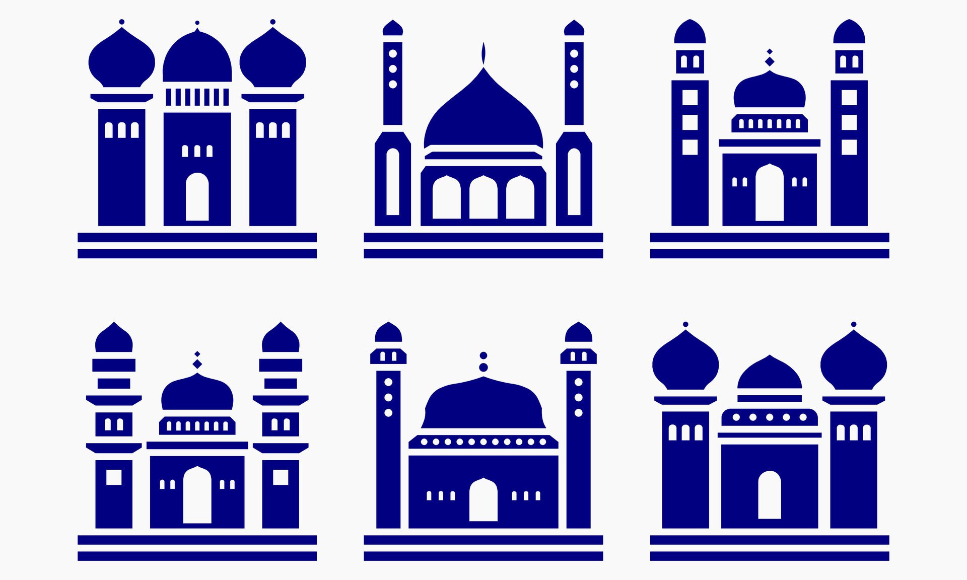 Mosque muslim pattern for decoration, background, panel, and cnc cutting Free Vector