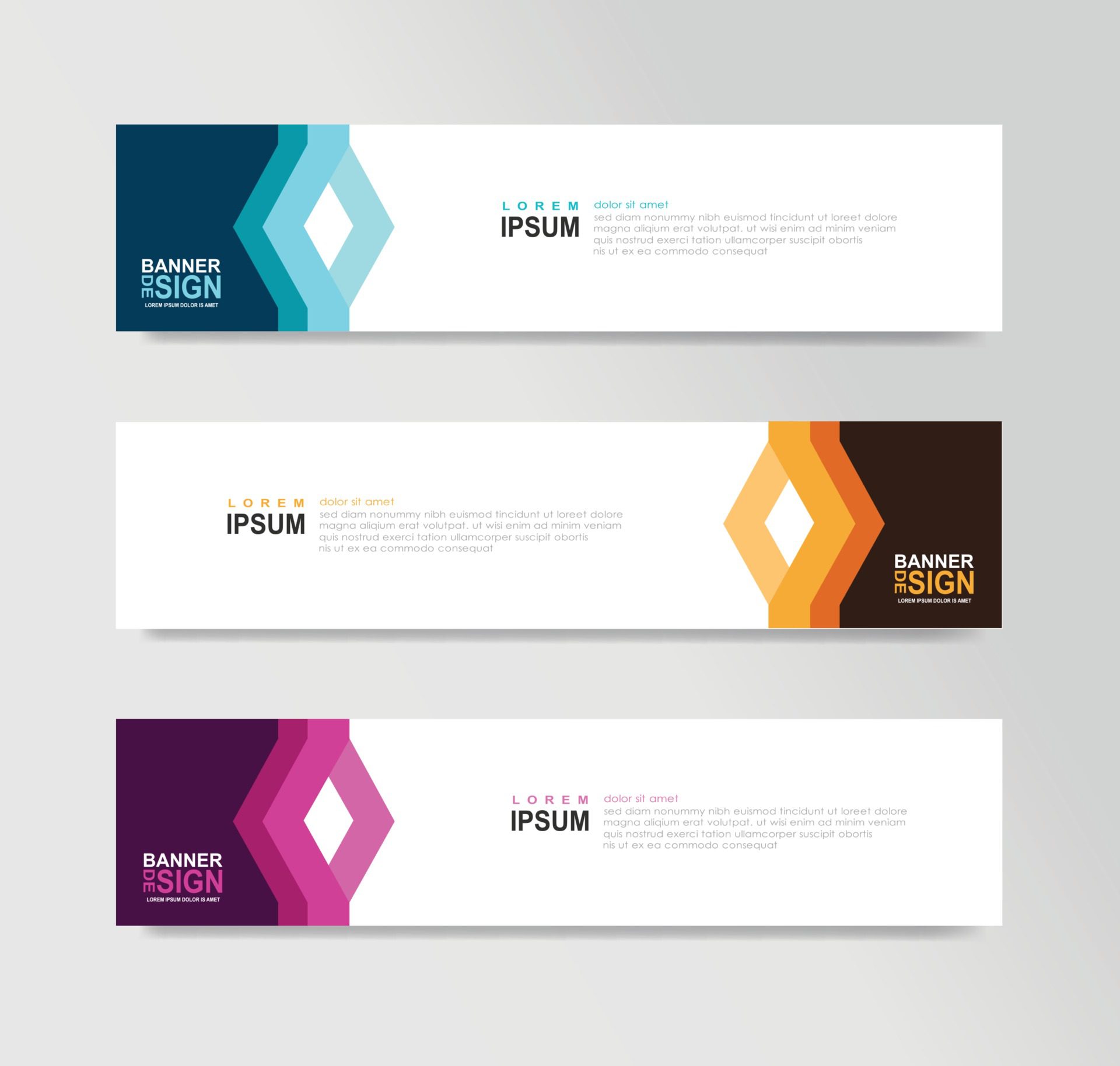 Vector Abstract Banner Design Web Template Free Vector