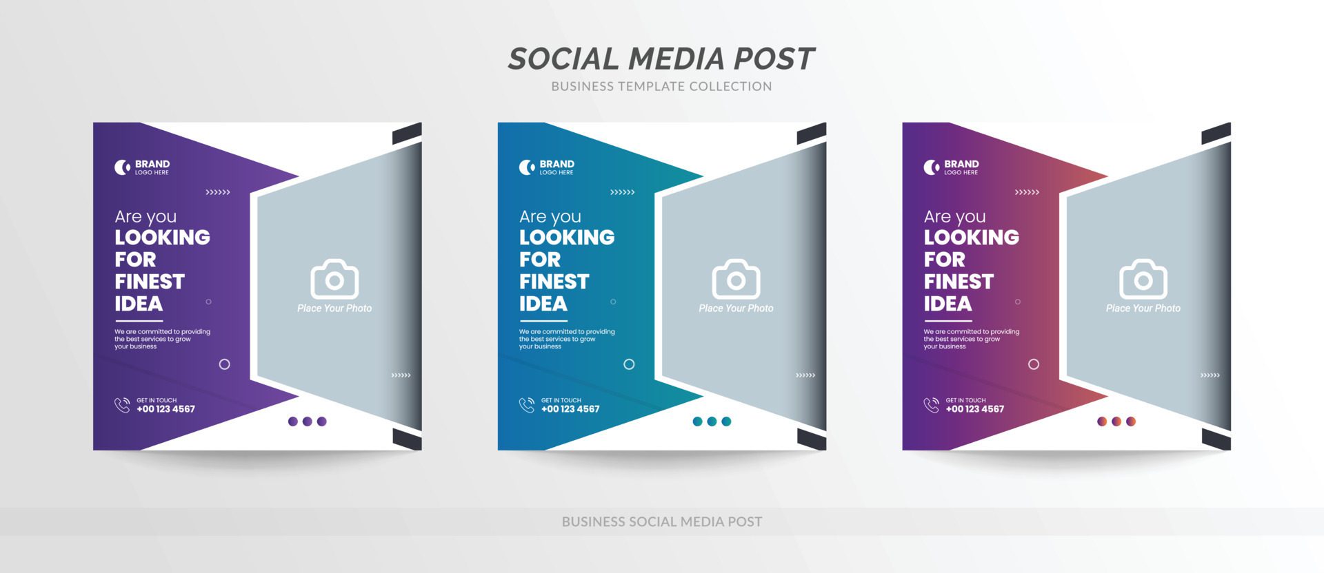 Digital business marketing social media post banner template Free Vector