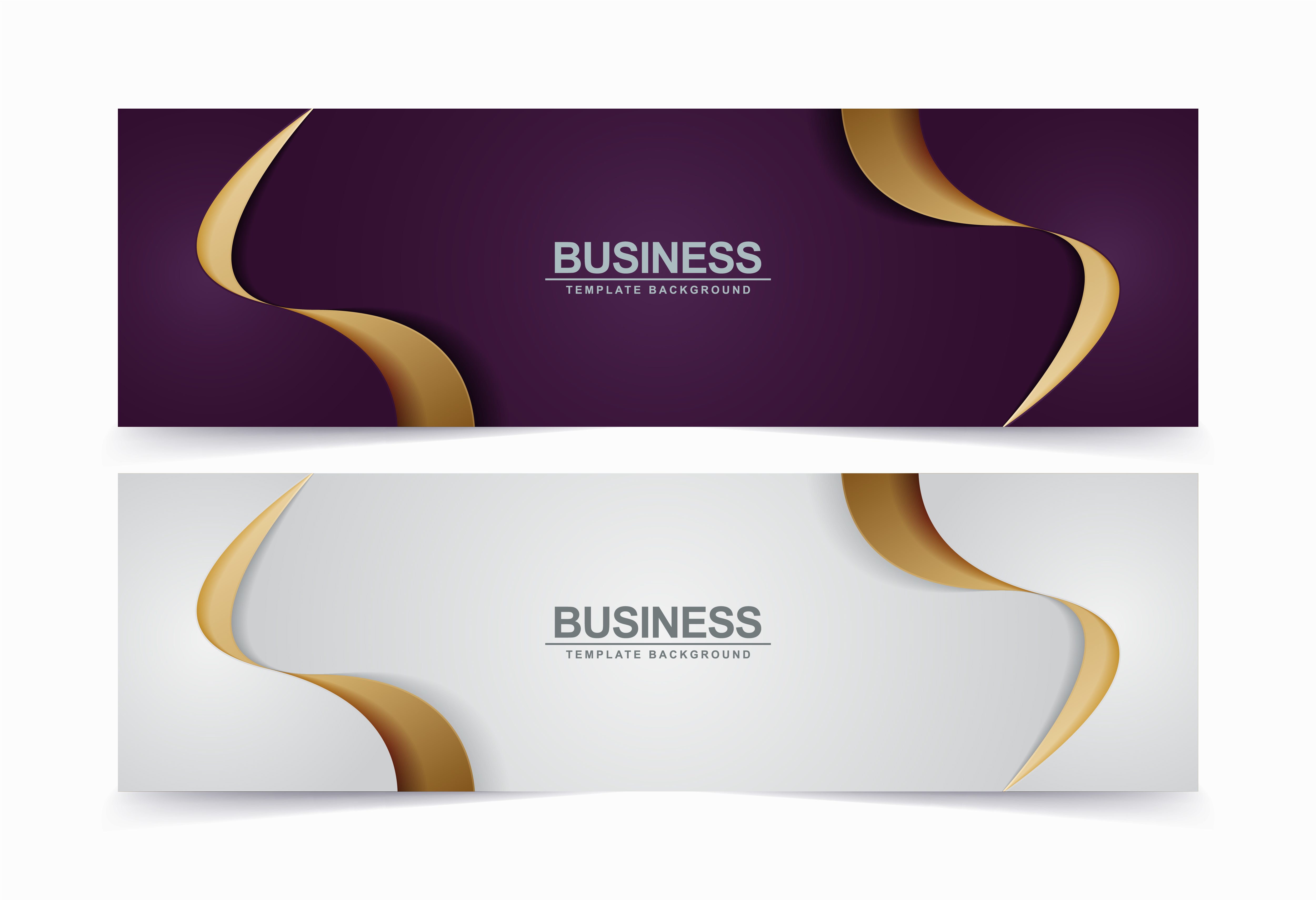 Set of luxury banner wave backgrounds Free Vector