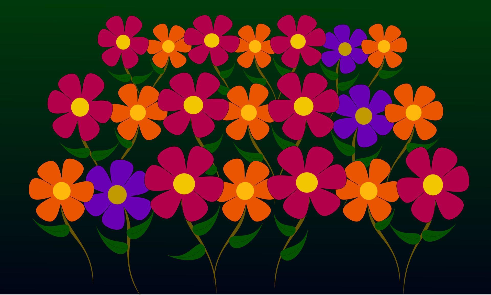 colorful floral pattern vector illustration Stock Free and Free SVG