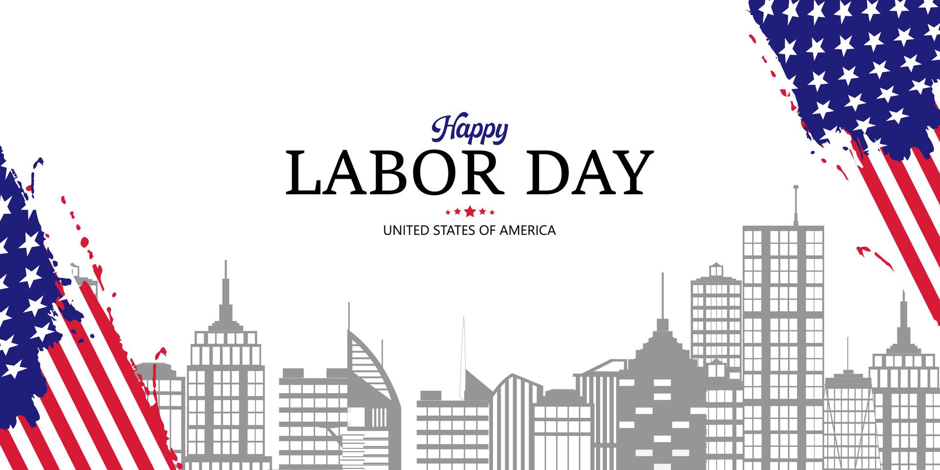 happy labor day poster for social media story, card, banner, background Free Vector