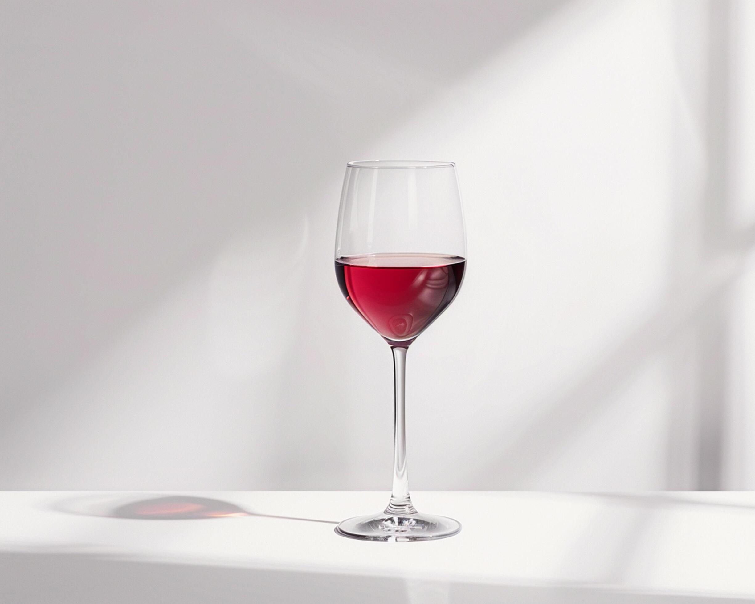 a wine glass with a red liquid in it Stock Free