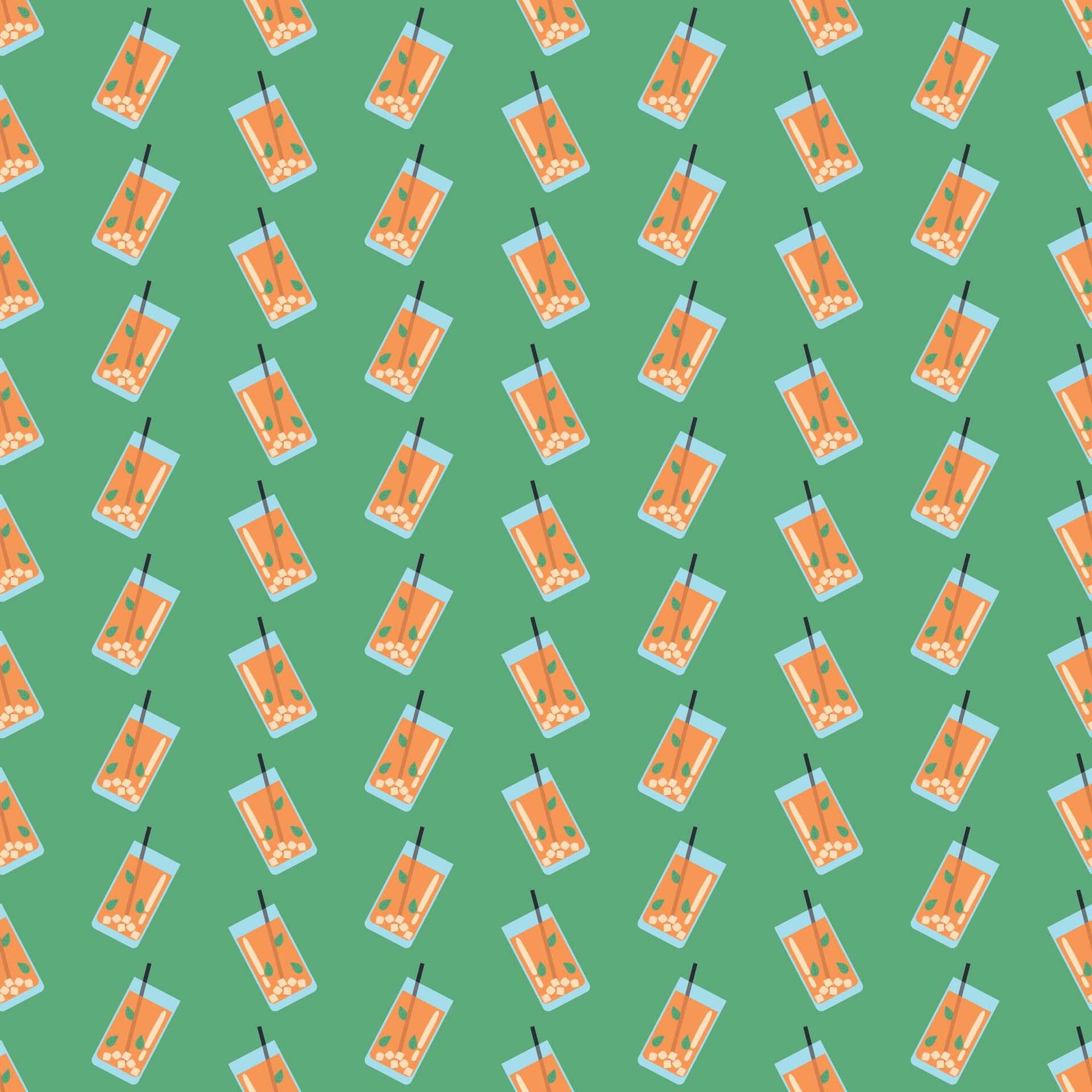 Orange Seamless Pattern, orange juice, smoothie Free Vector