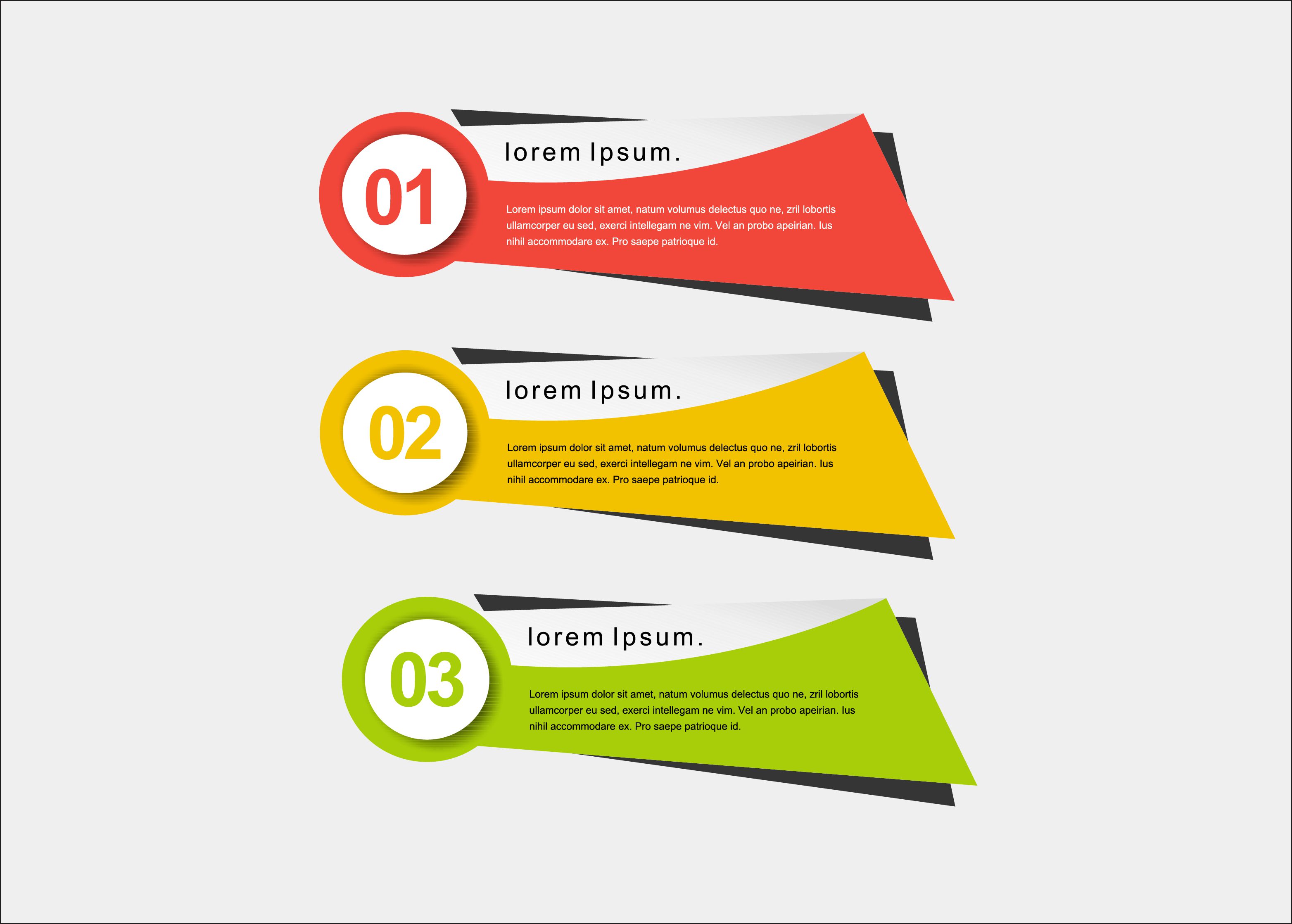 Colorful creative modern vector presentation banners Free Vector