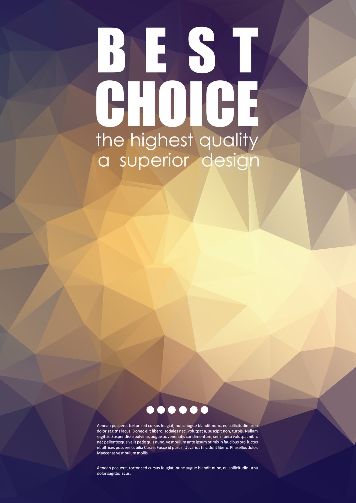 Best Choice text in purple and golden gradient pattern Free Vector