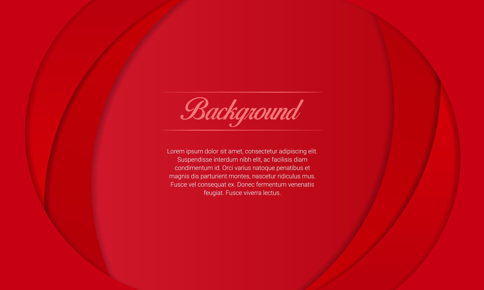 Red Curved Lines Presentation Background Free Vector