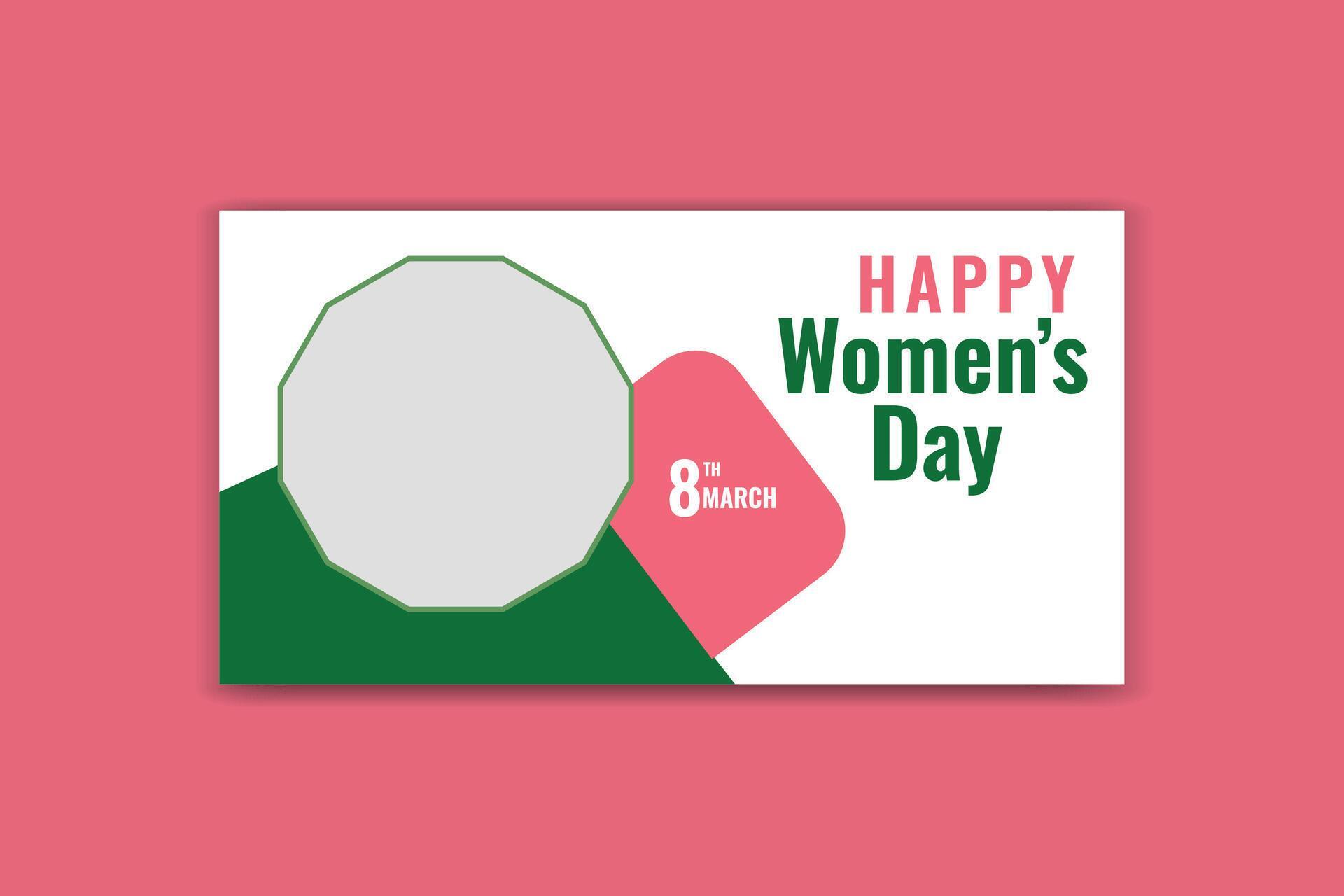 women’s day social media flower design template Stock Free