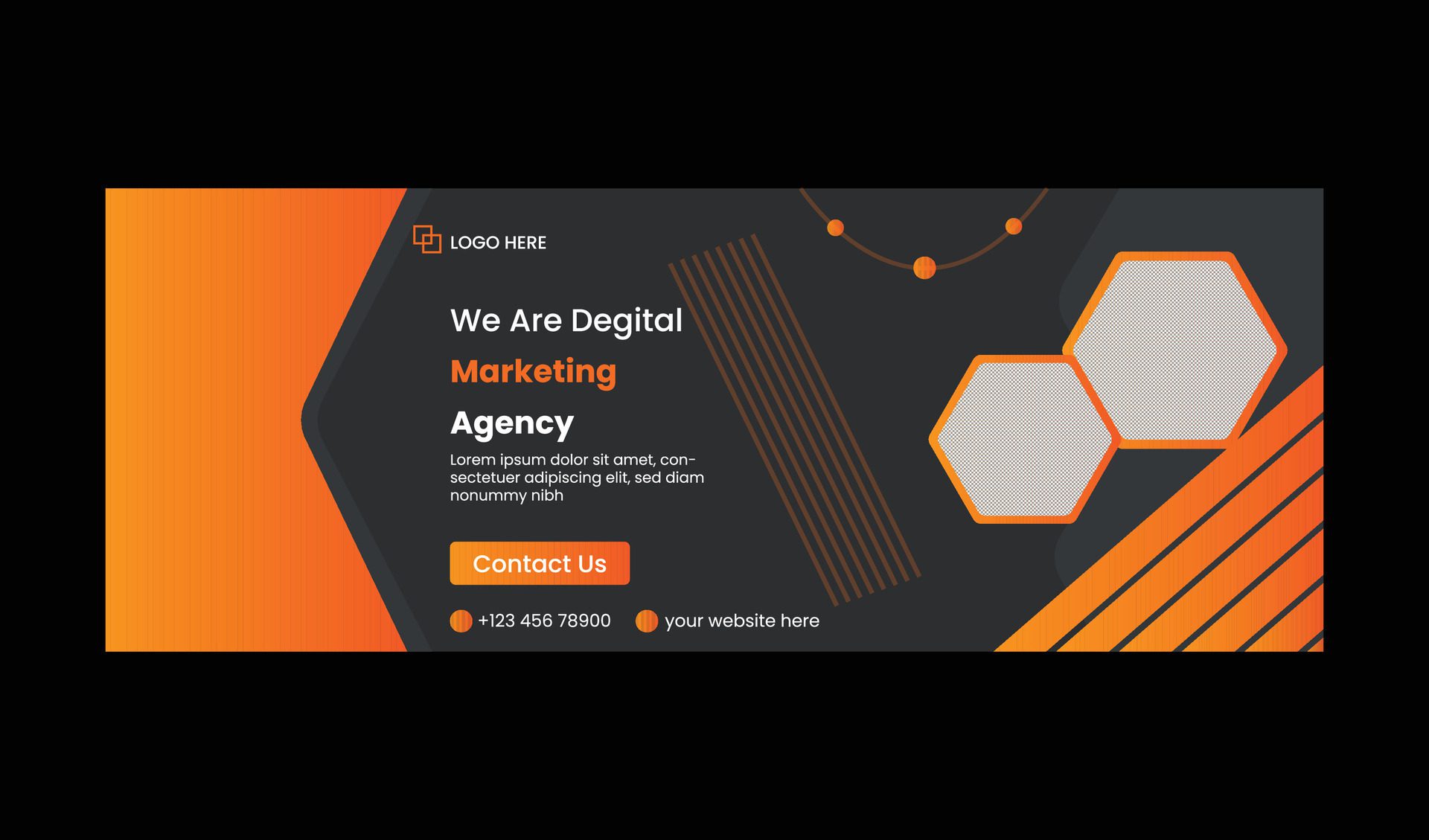 DIGITAL MARKETING WEB BANNER Free Vector