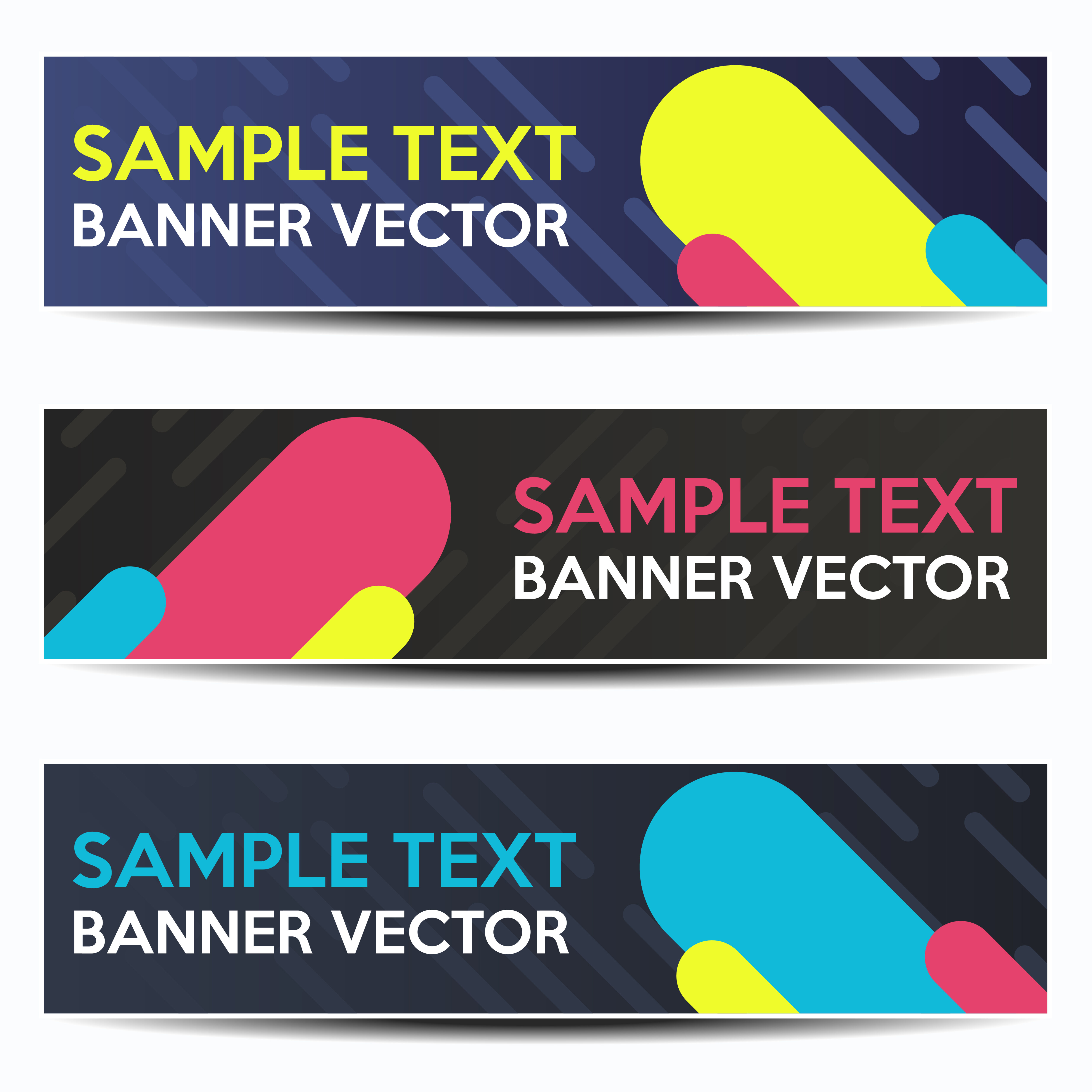 Abstract beautiful banner color gradient background Free Vector