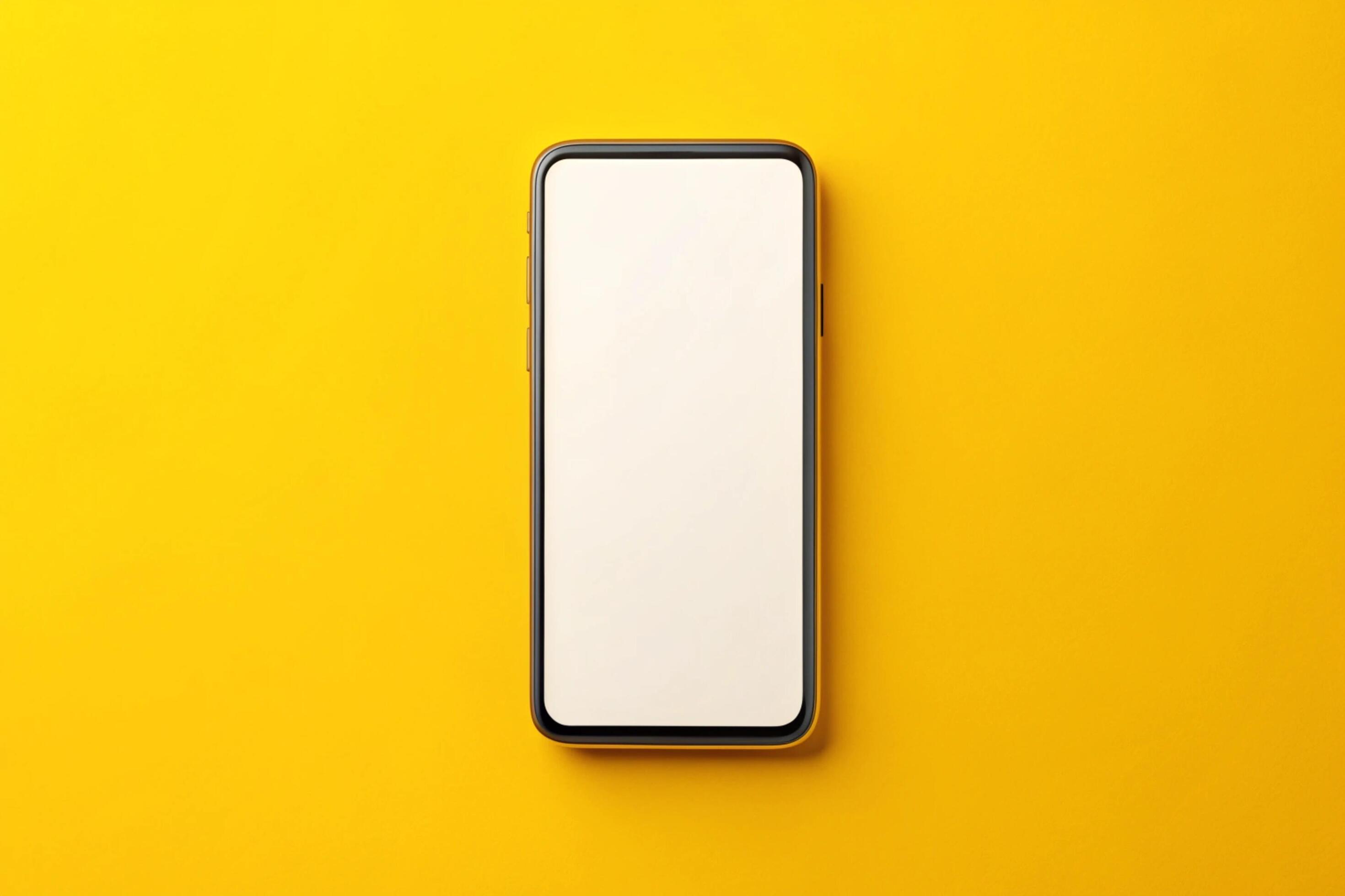 Phone blank display isolated on background Stock Free