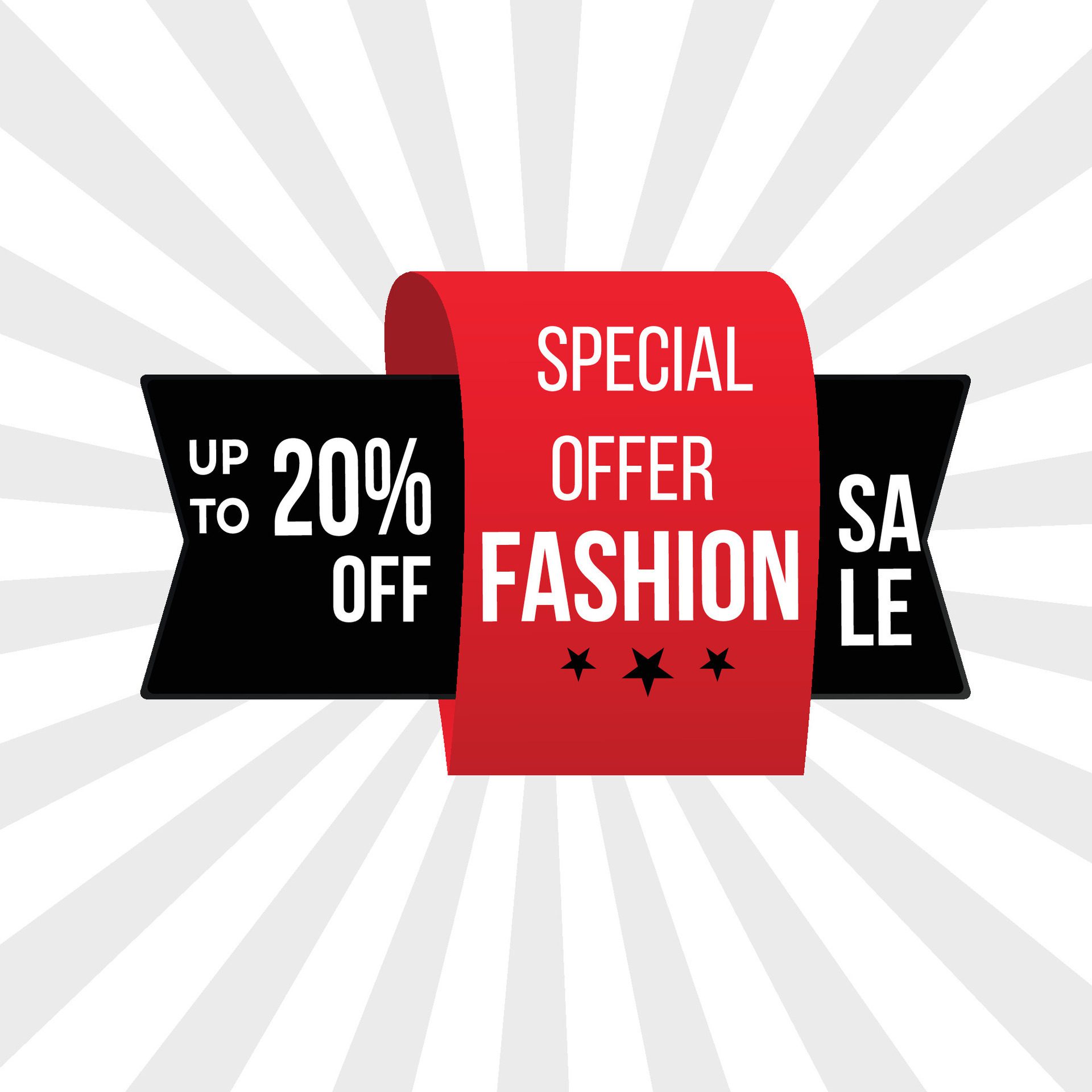 
									Fashion sale discount special offer banner price discount offer tag Free Vector