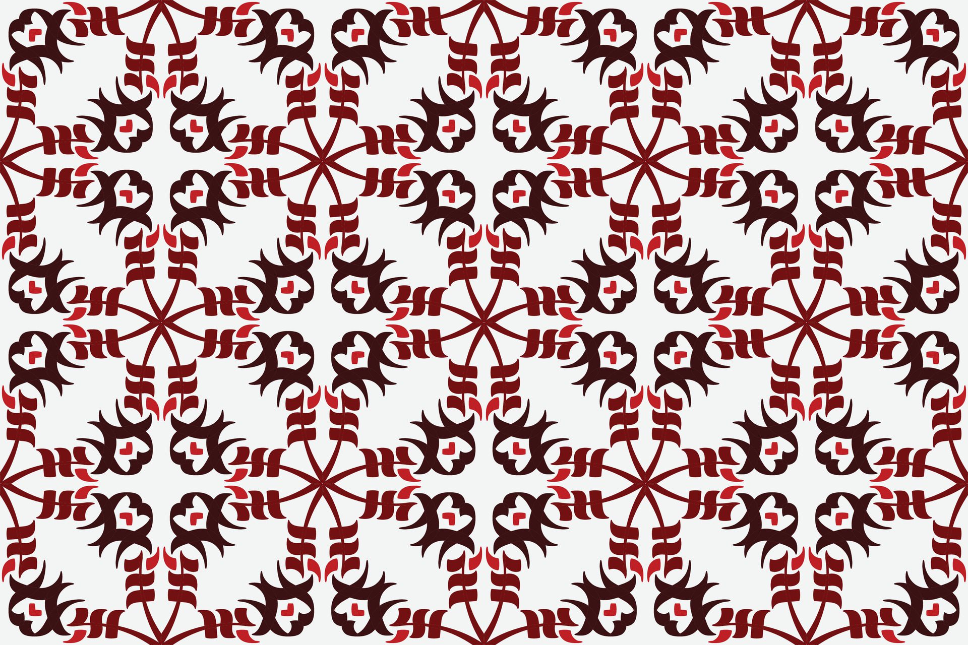 vintage seamless pattern with red and white color Free Vector