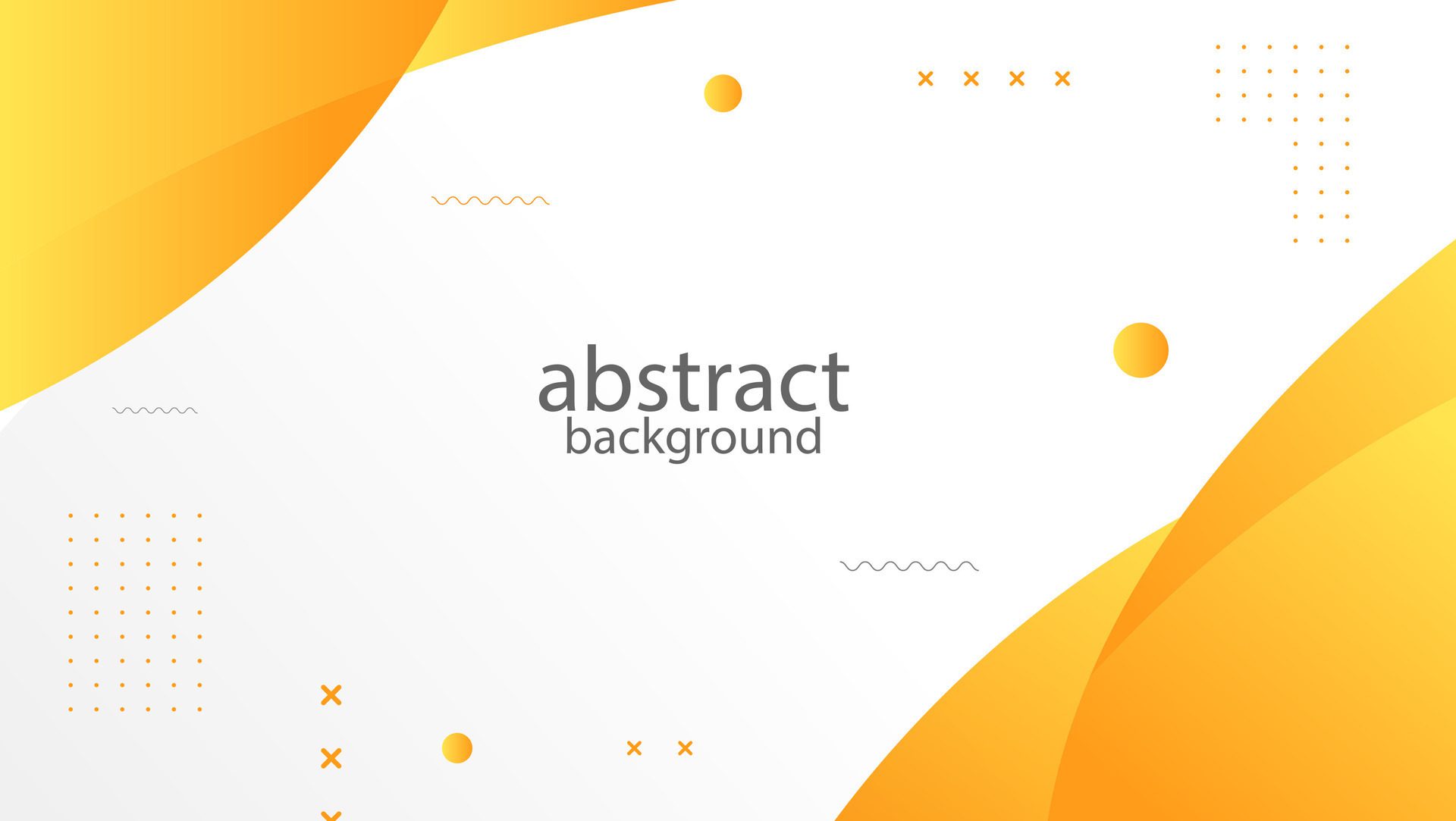 Yellow gradient geometric abstract banner vector. Free Vector