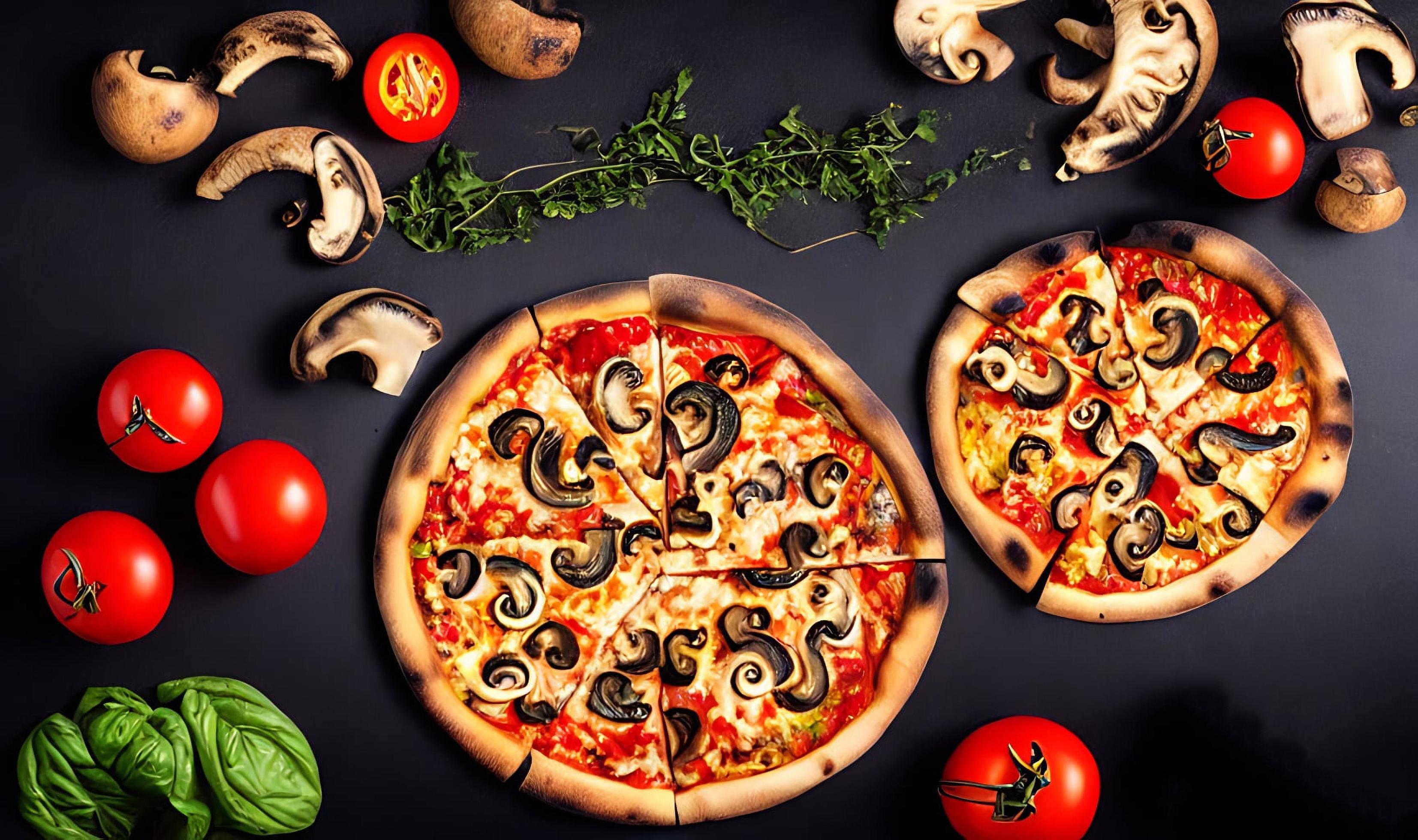 
									Pizza. Traditional Italian cuisine fast food. Stock Free