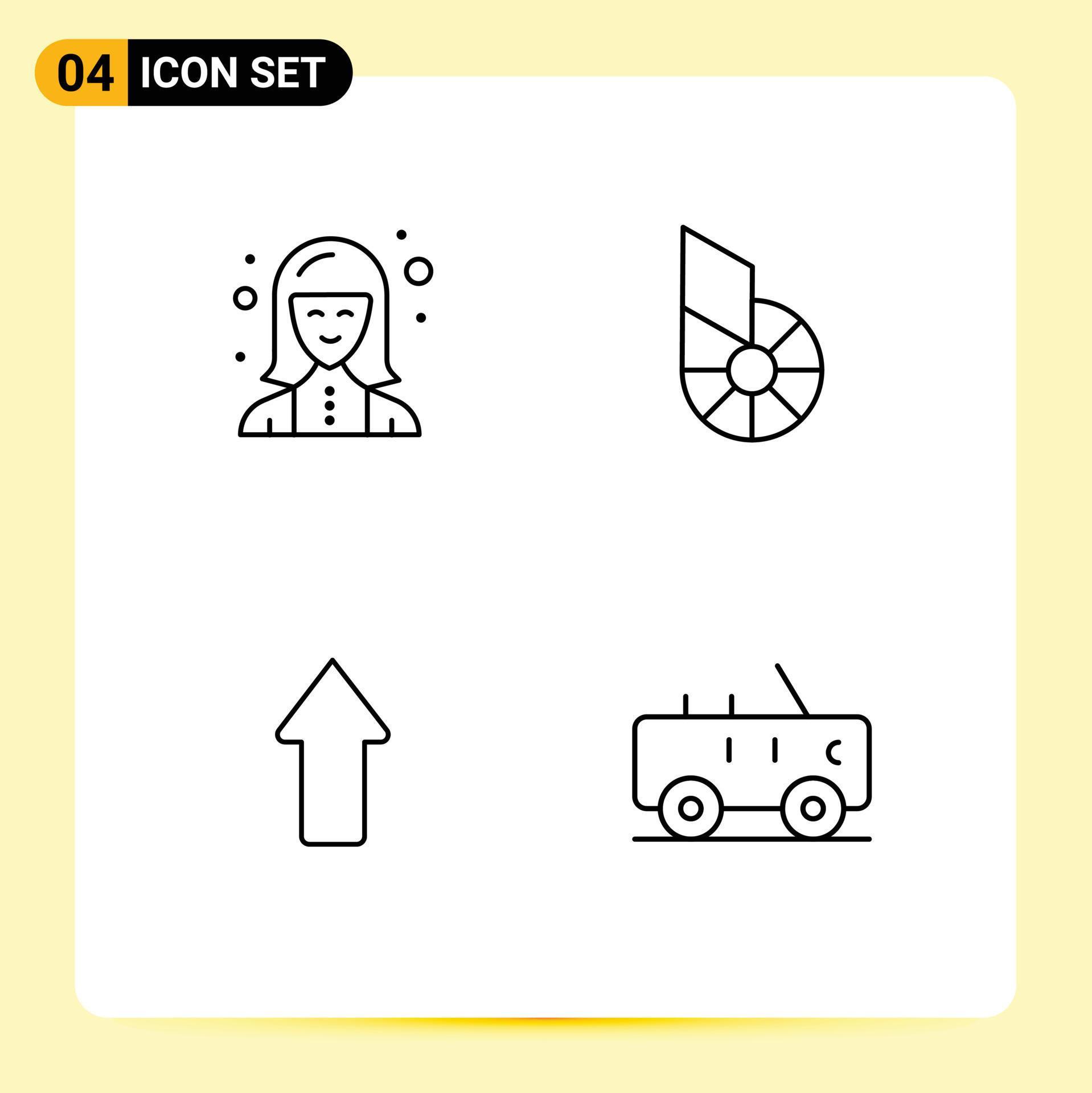 Universal Icon Symbols Group of 4 Modern Filledline Flat Colors of digital arrow technician coin up Editable Vector Design Elements Stock Free and Free SVG