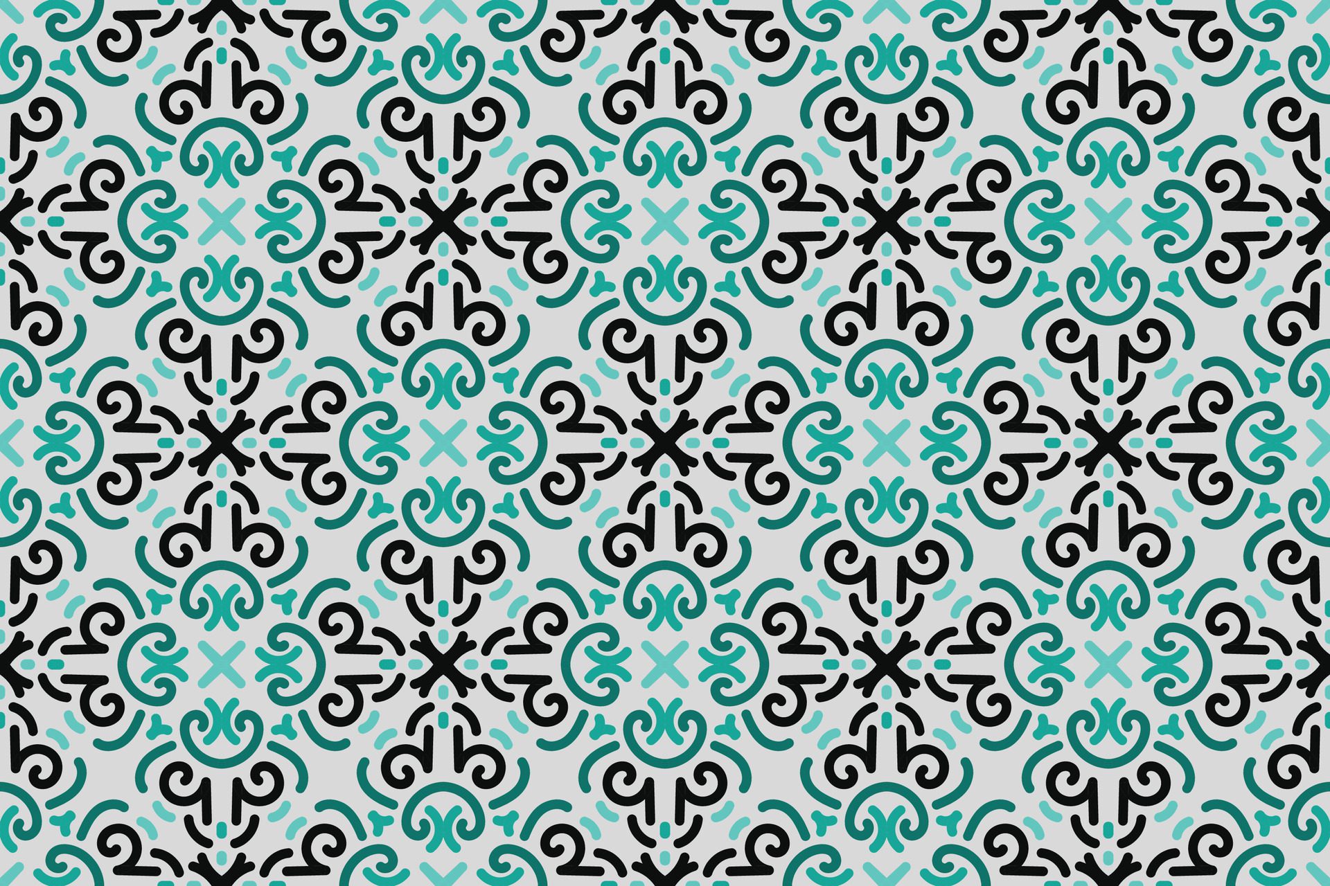 a seamless pattern with a decorative ornament in brown and beige. Free Vector